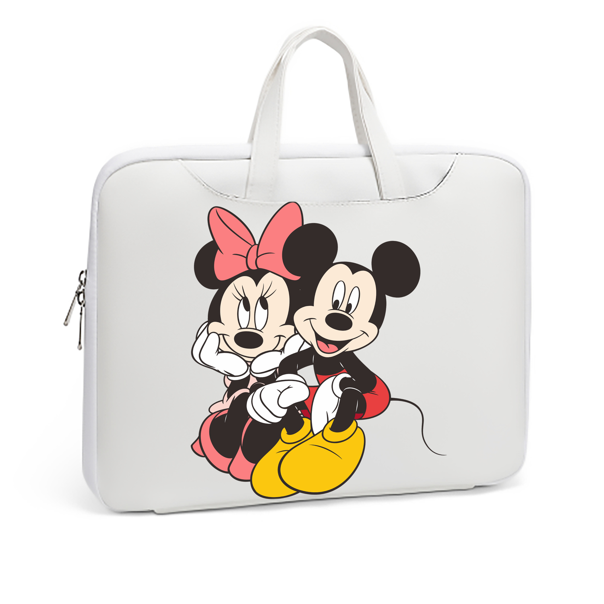 ミッキーマウス Mickey Mouse レザーラップトップバッグ　ノートパソコンケース