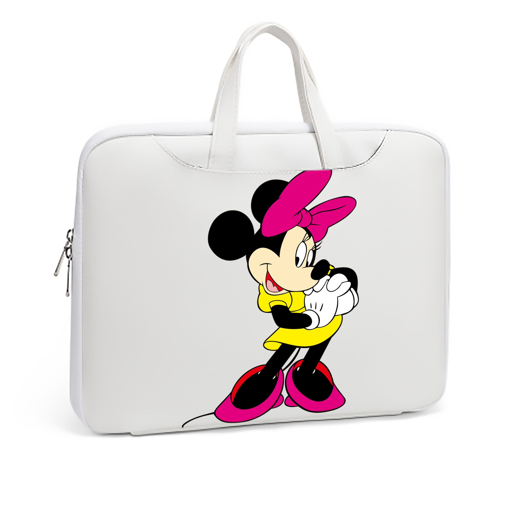 （画像用） ミッキーマウス Mickey Mouse レザーラップトップバッグ　ノートパソコンケース