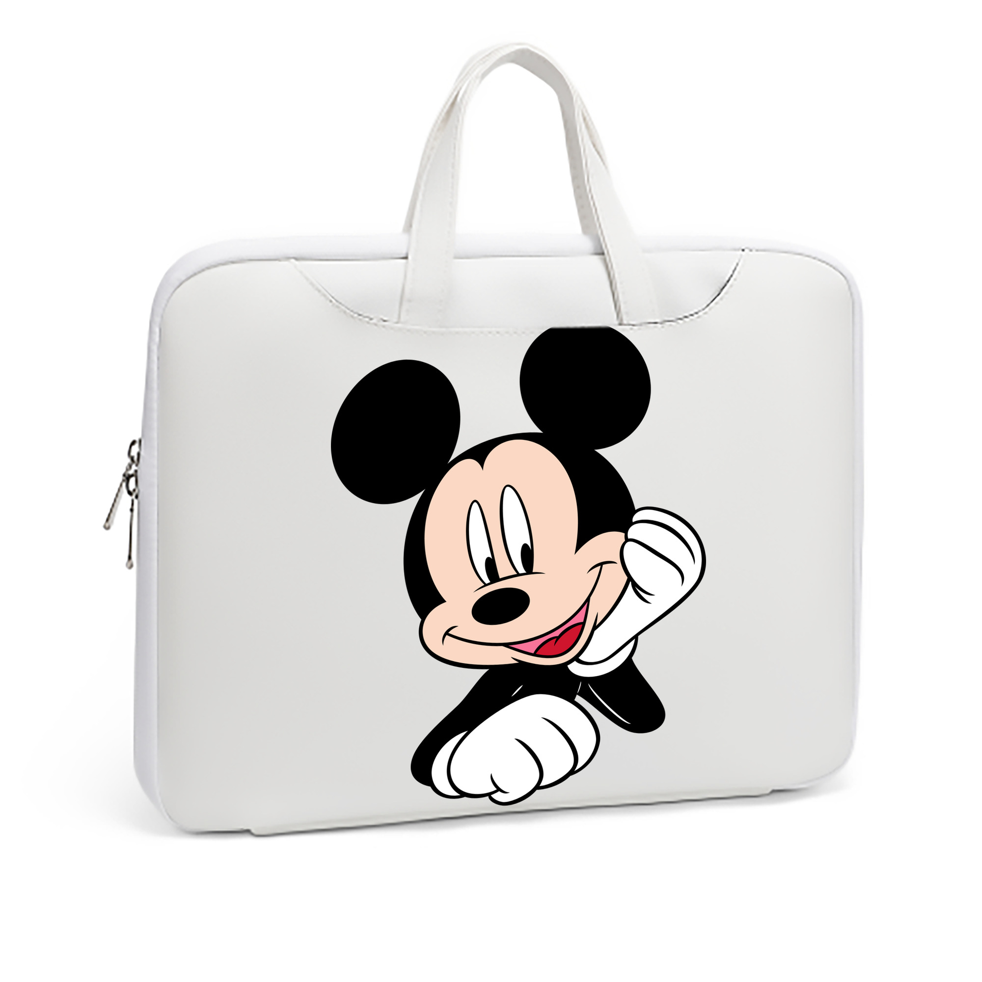 ミッキーマウス Mickey Mouse レザーラップトップバッグ　ノートパソコンケース
