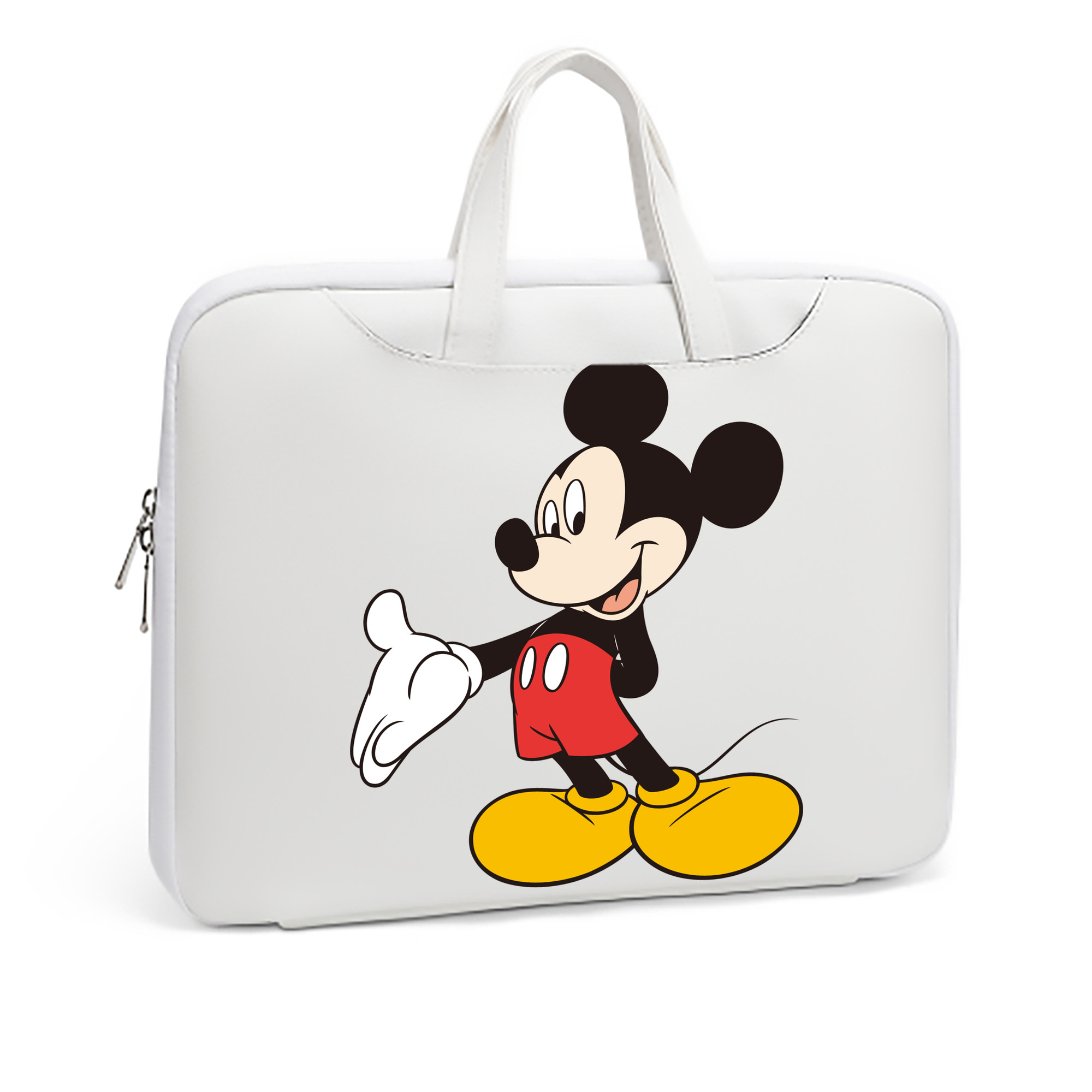 ミッキーマウス Mickey Mouse レザーラップトップバッグ　ノートパソコンケース