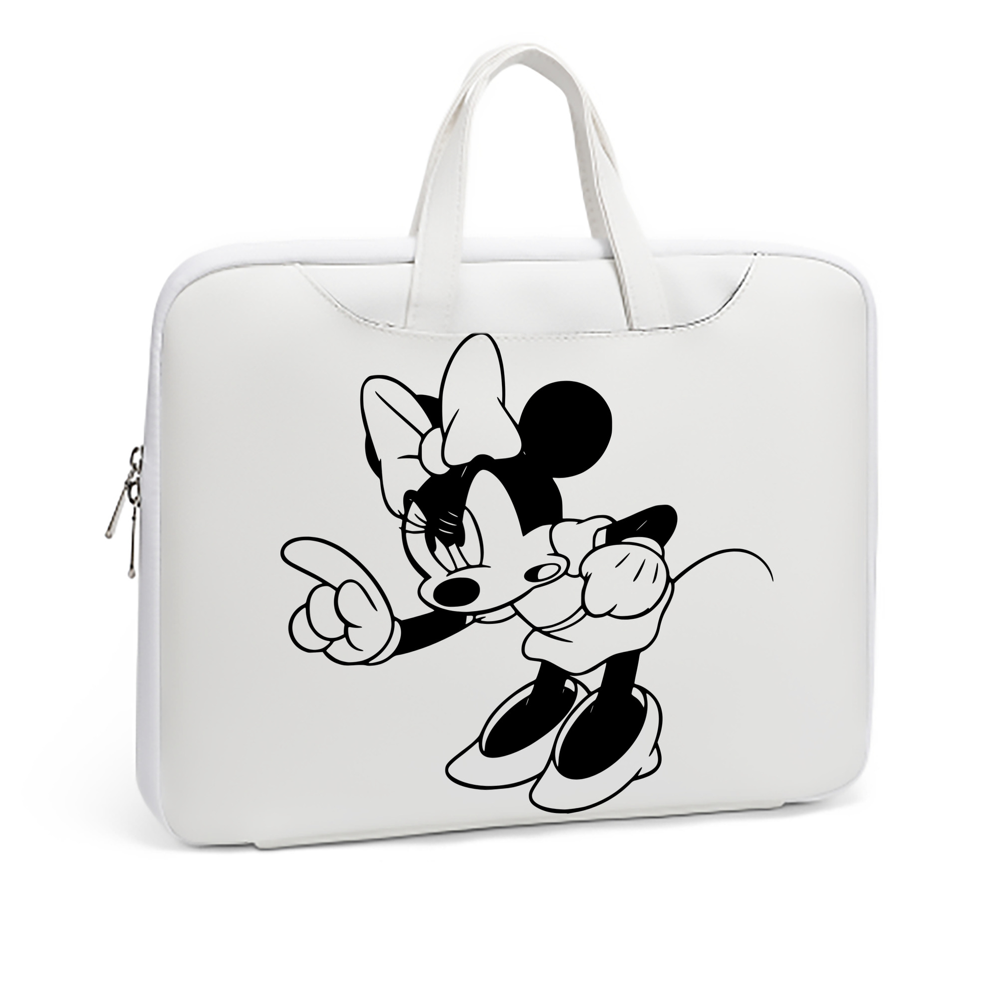 ミッキーマウス Mickey Mouse レザーラップトップバッグ　ノートパソコンケース