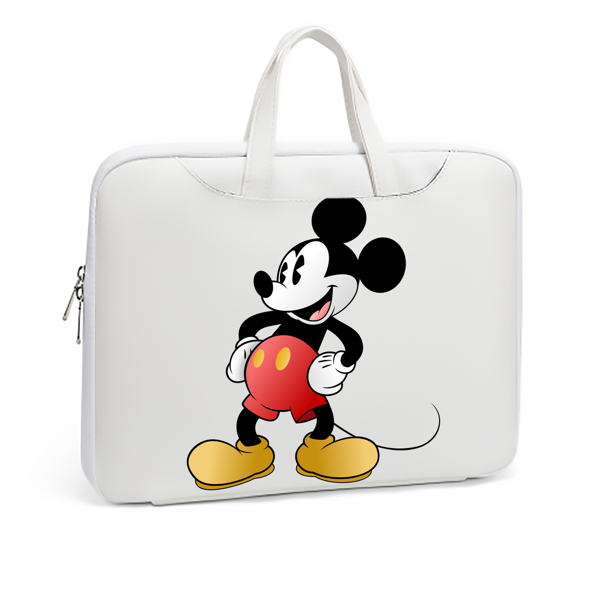 ミッキーマウス Mickey Mouse レザーラップトップバッグ　ノートパソコンケース