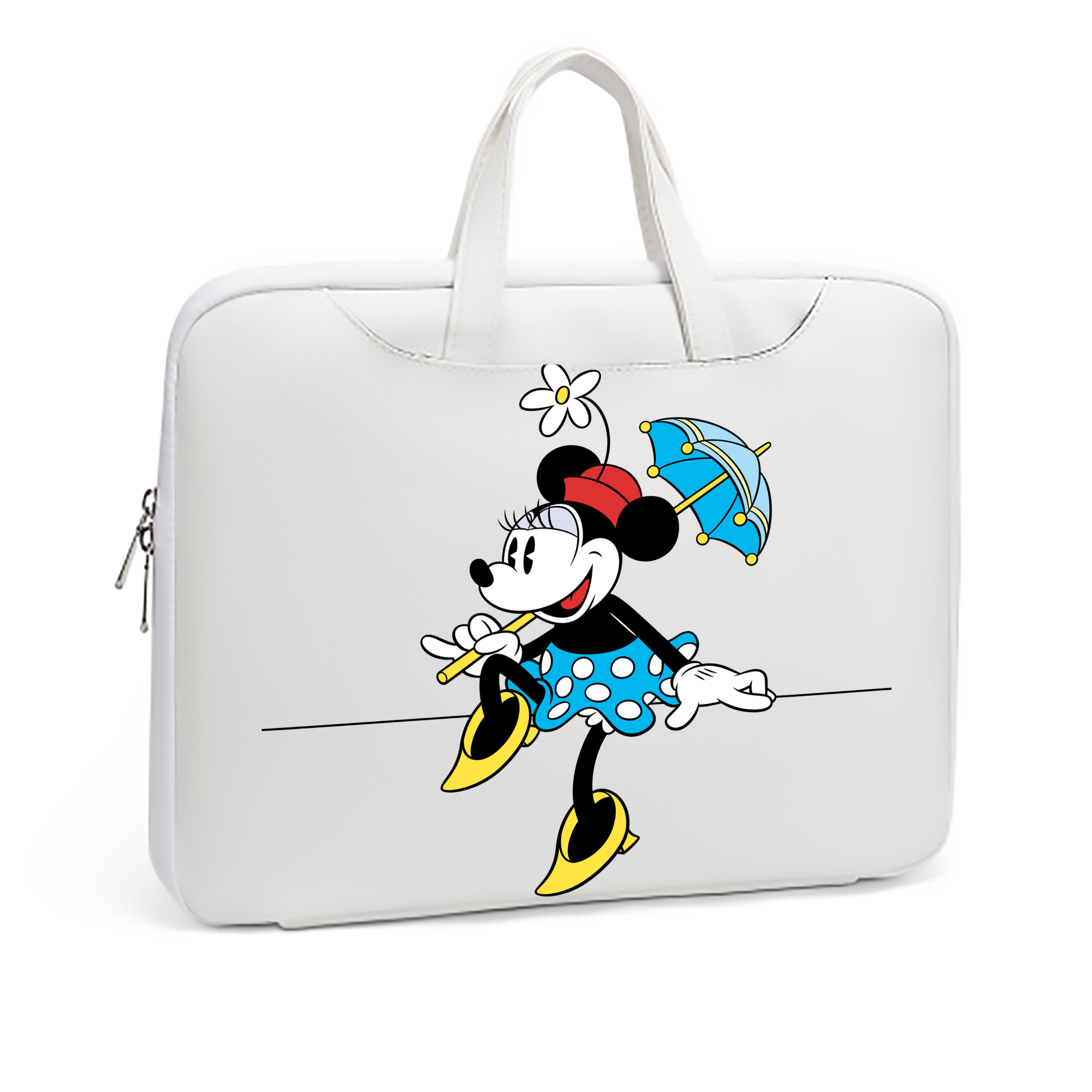 （画像用） ミッキーマウス Mickey Mouse レザーラップトップバッグ　ノートパソコンケース