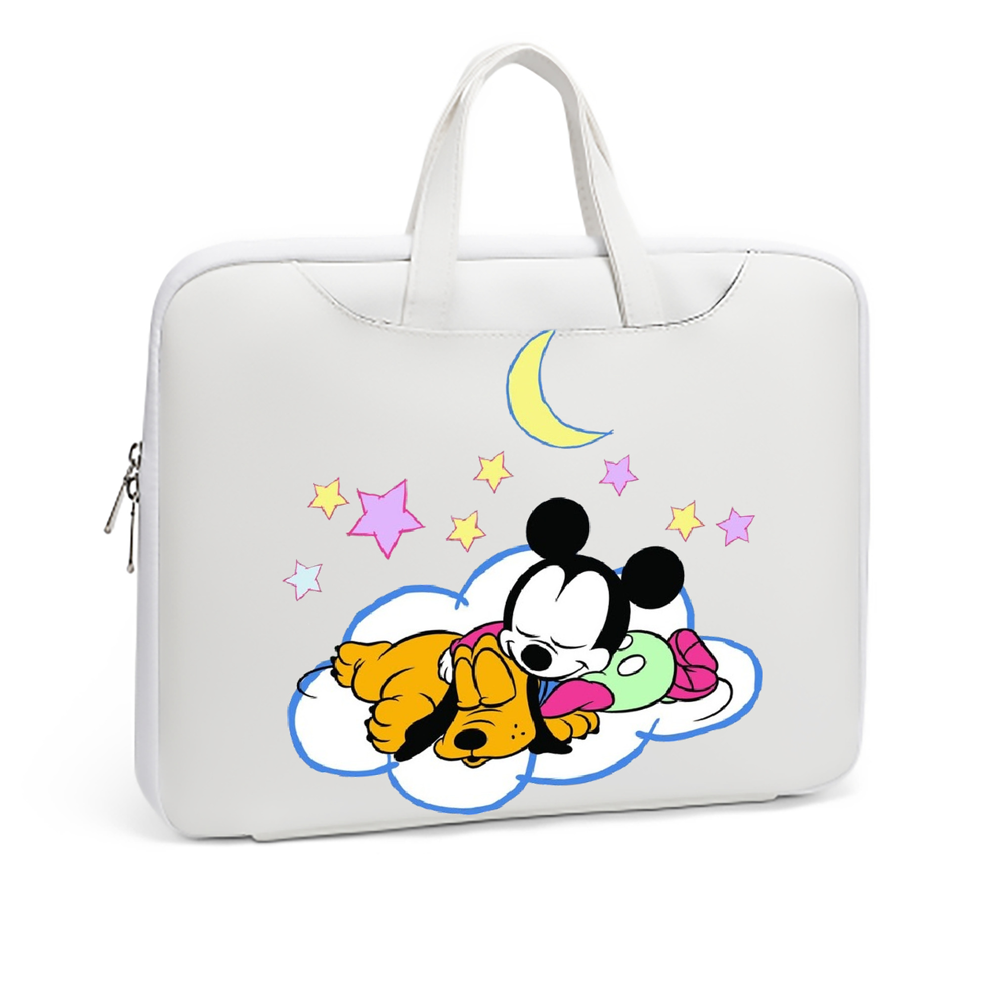 ミッキーマウス Mickey Mouse レザーラップトップバッグ　ノートパソコンケース