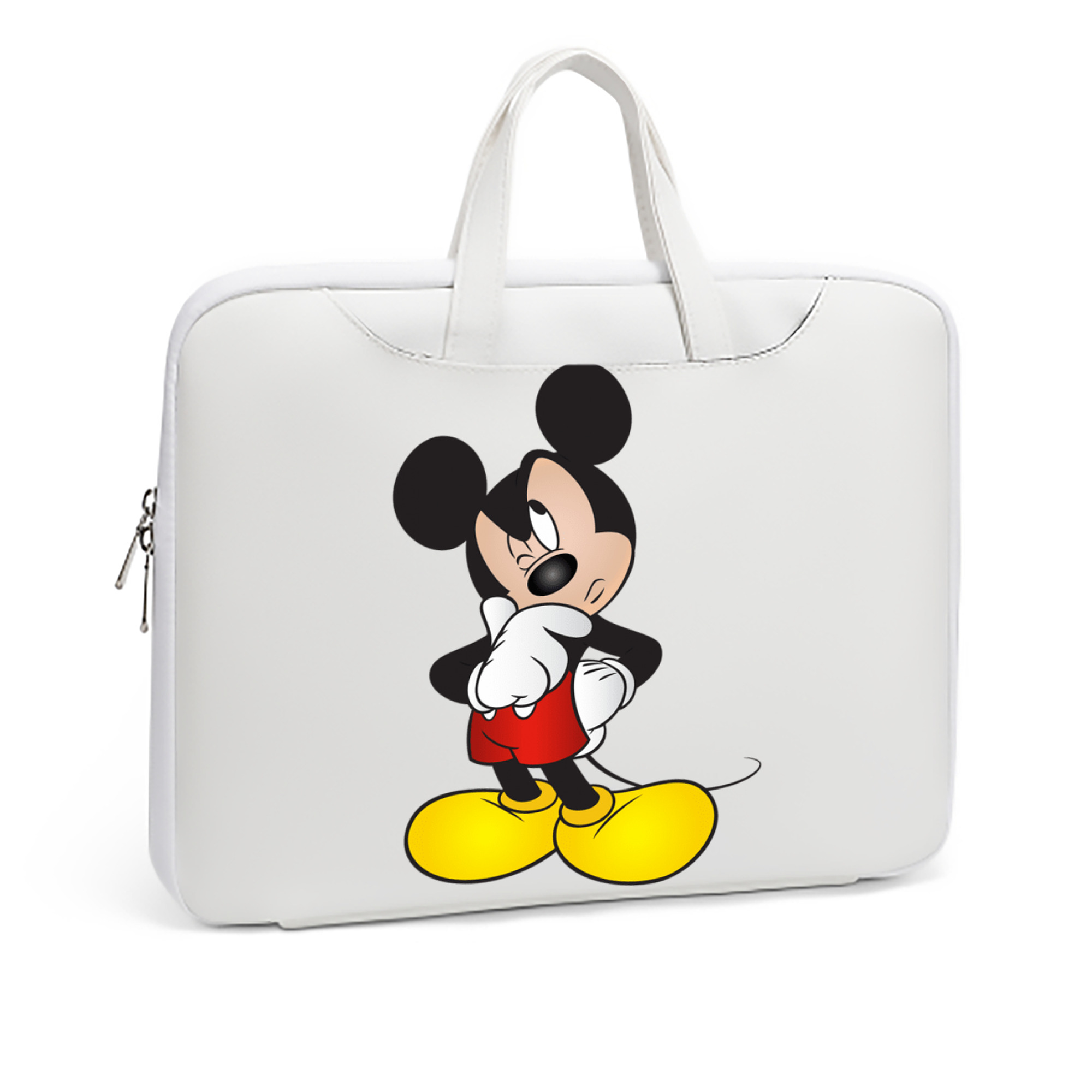 ミッキーマウス Mickey Mouse レザーラップトップバッグ　ノートパソコンケース