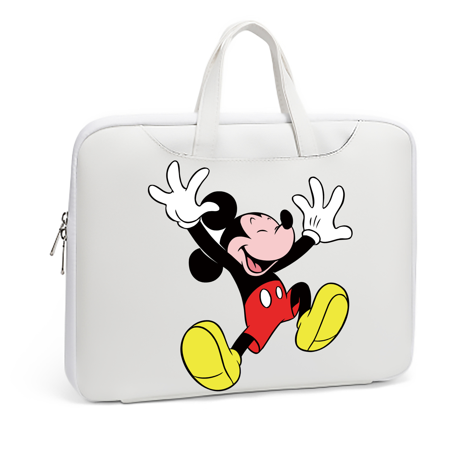ミッキーマウス Mickey Mouse レザーラップトップバッグ　ノートパソコンケース