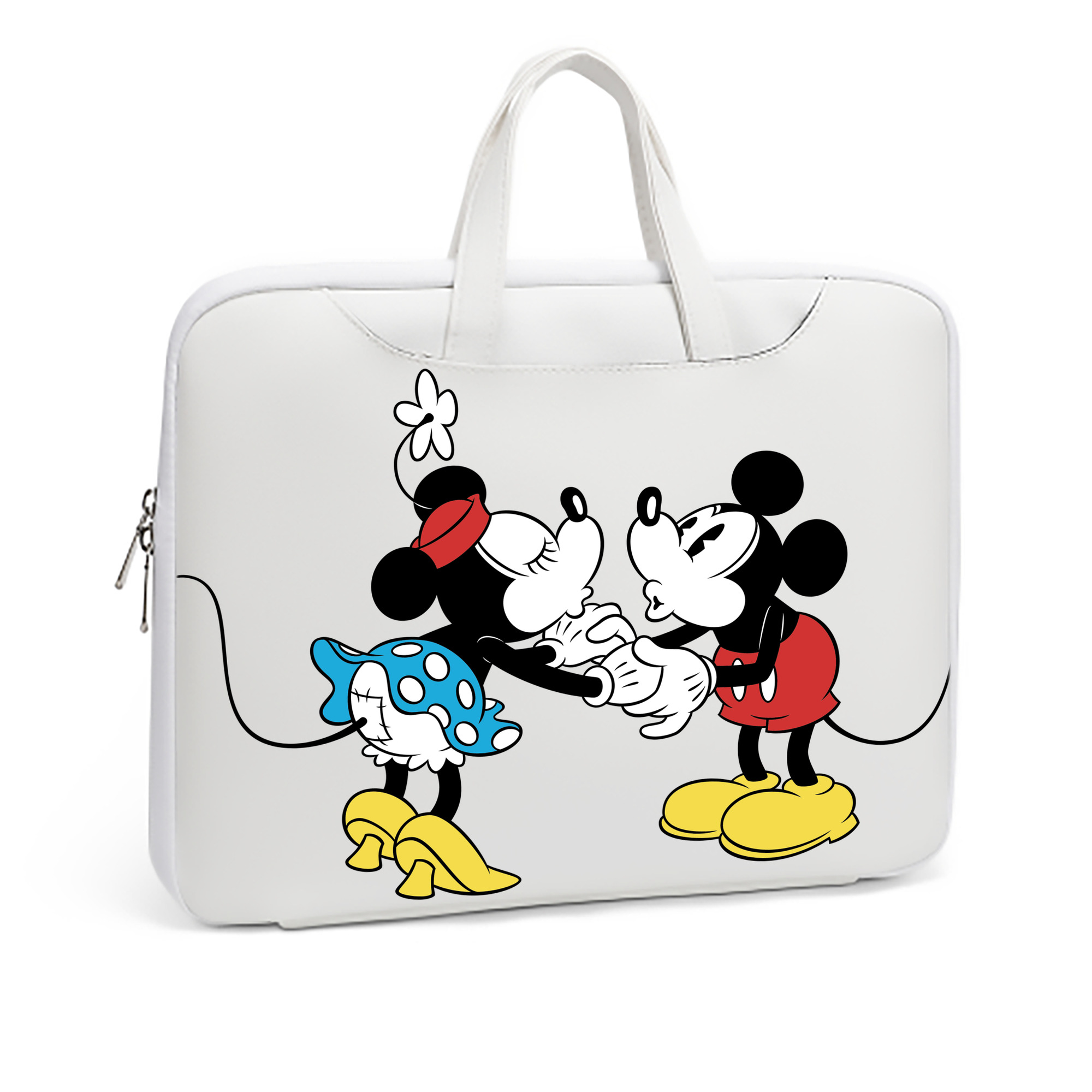 ミッキーマウス Mickey Mouse レザーラップトップバッグ　ノートパソコンケース
