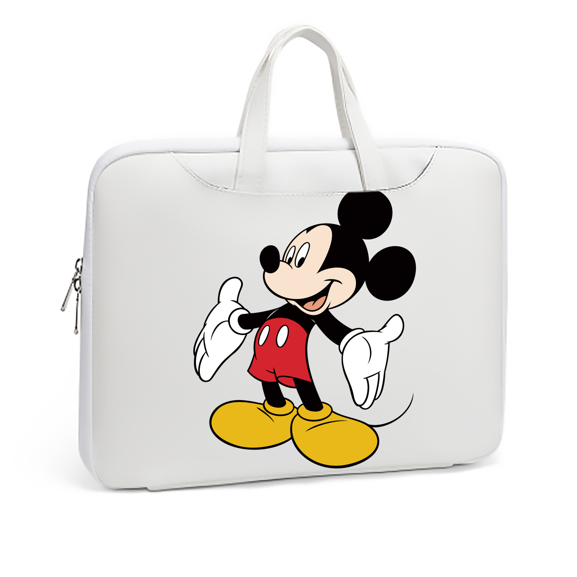 ミッキーマウス Mickey Mouse レザーラップトップバッグ　ノートパソコンケース