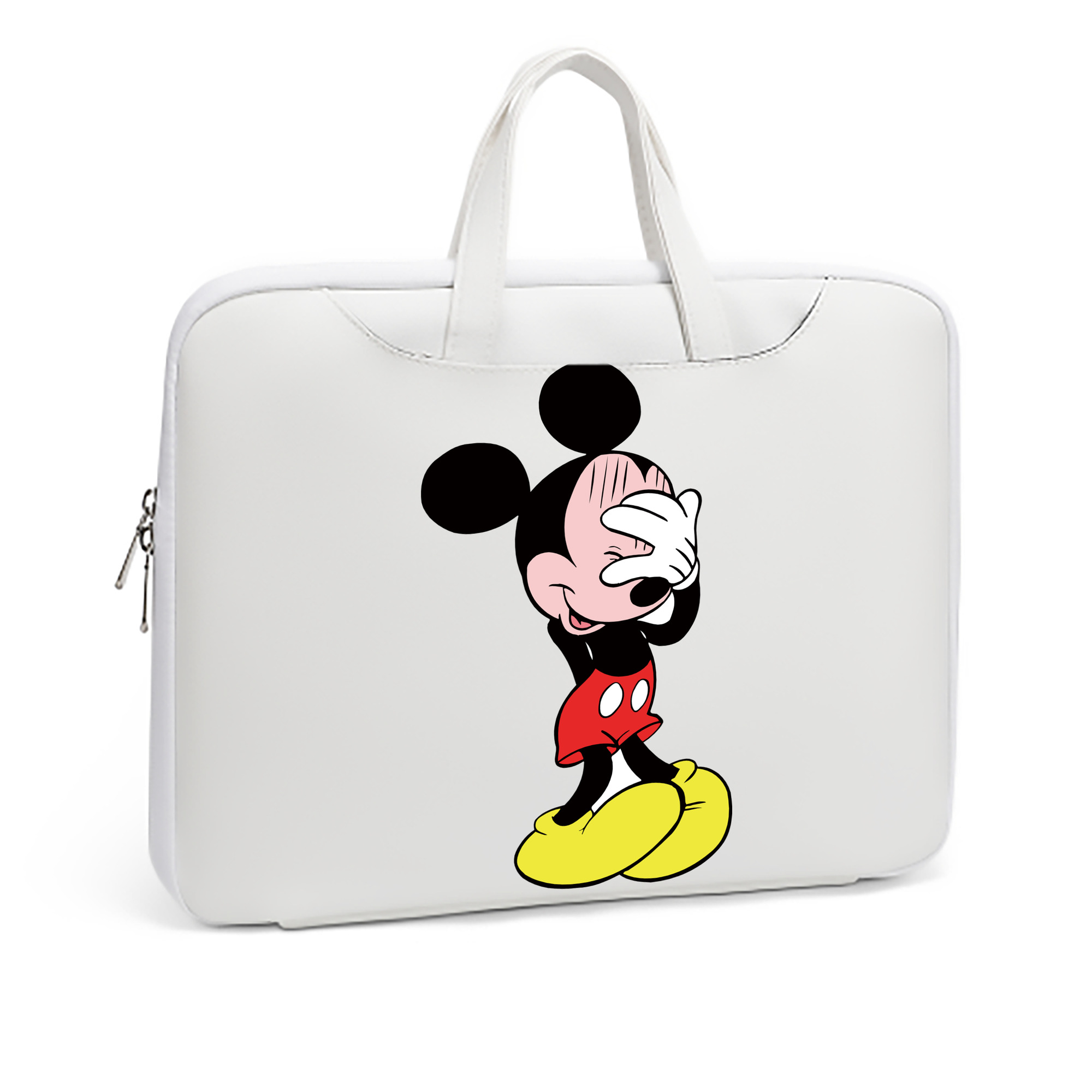 ミッキーマウス Mickey Mouse レザーラップトップバッグ　ノートパソコンケース