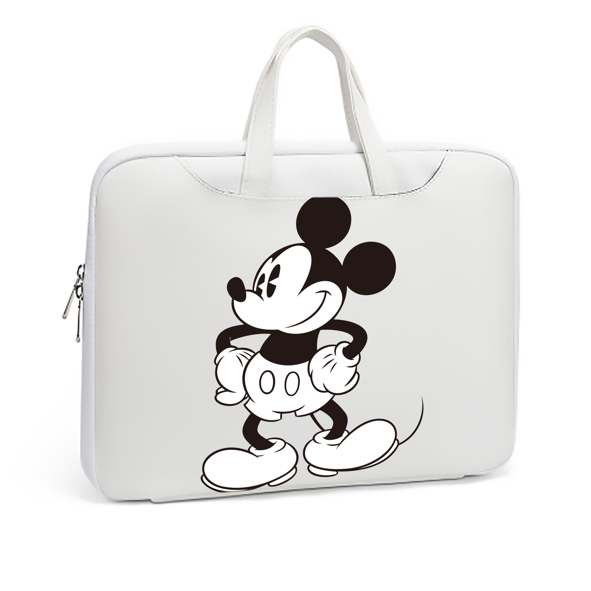 ミッキーマウス Mickey Mouse レザーラップトップバッグ　ノートパソコンケース