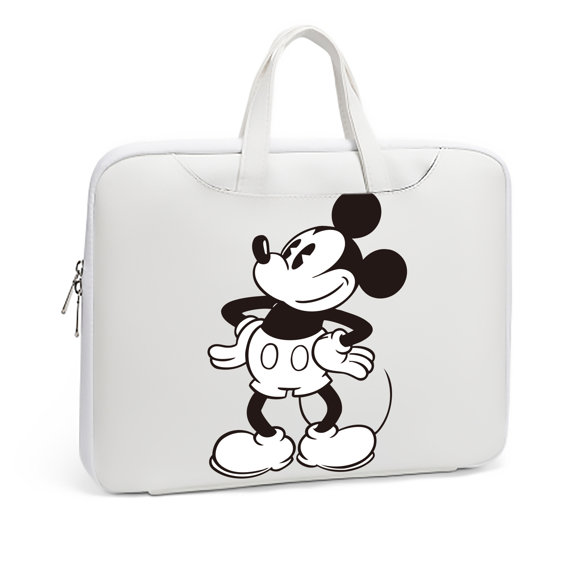 ミッキーマウス Mickey Mouse レザーラップトップバッグ　ノートパソコンケース