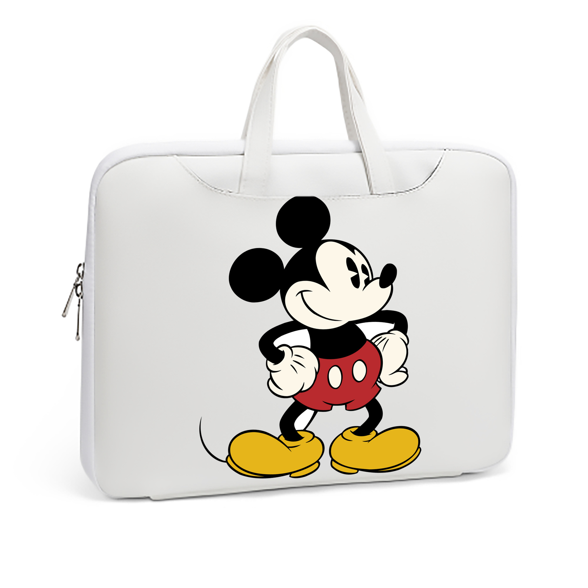 ミッキーマウス Mickey Mouse レザーラップトップバッグ　ノートパソコンケース