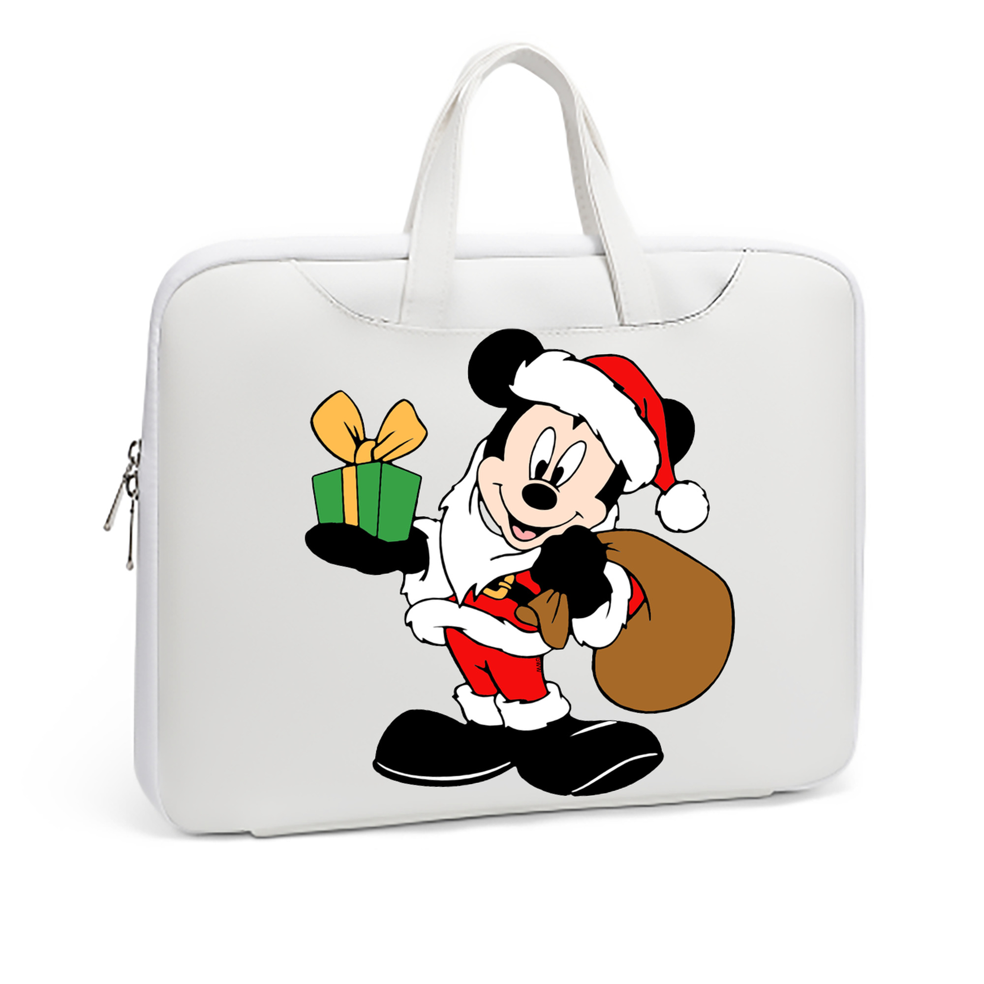 ミッキーマウス Mickey Mouse レザーラップトップバッグ　ノートパソコンケース