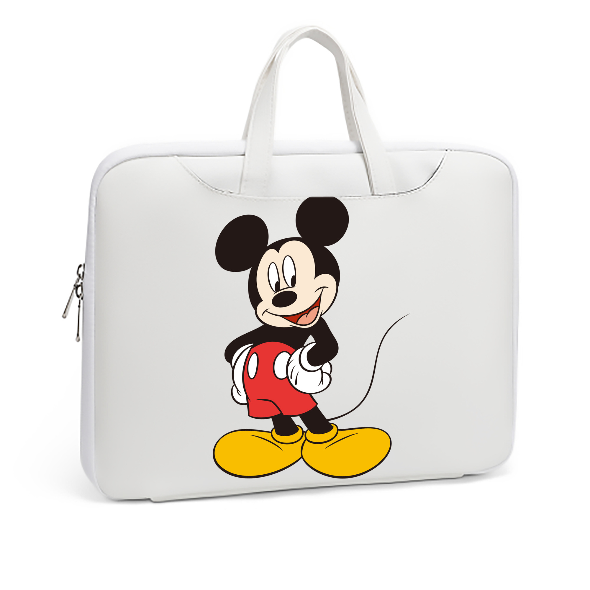 ミッキーマウス Mickey Mouse レザーラップトップバッグ　ノートパソコンケース