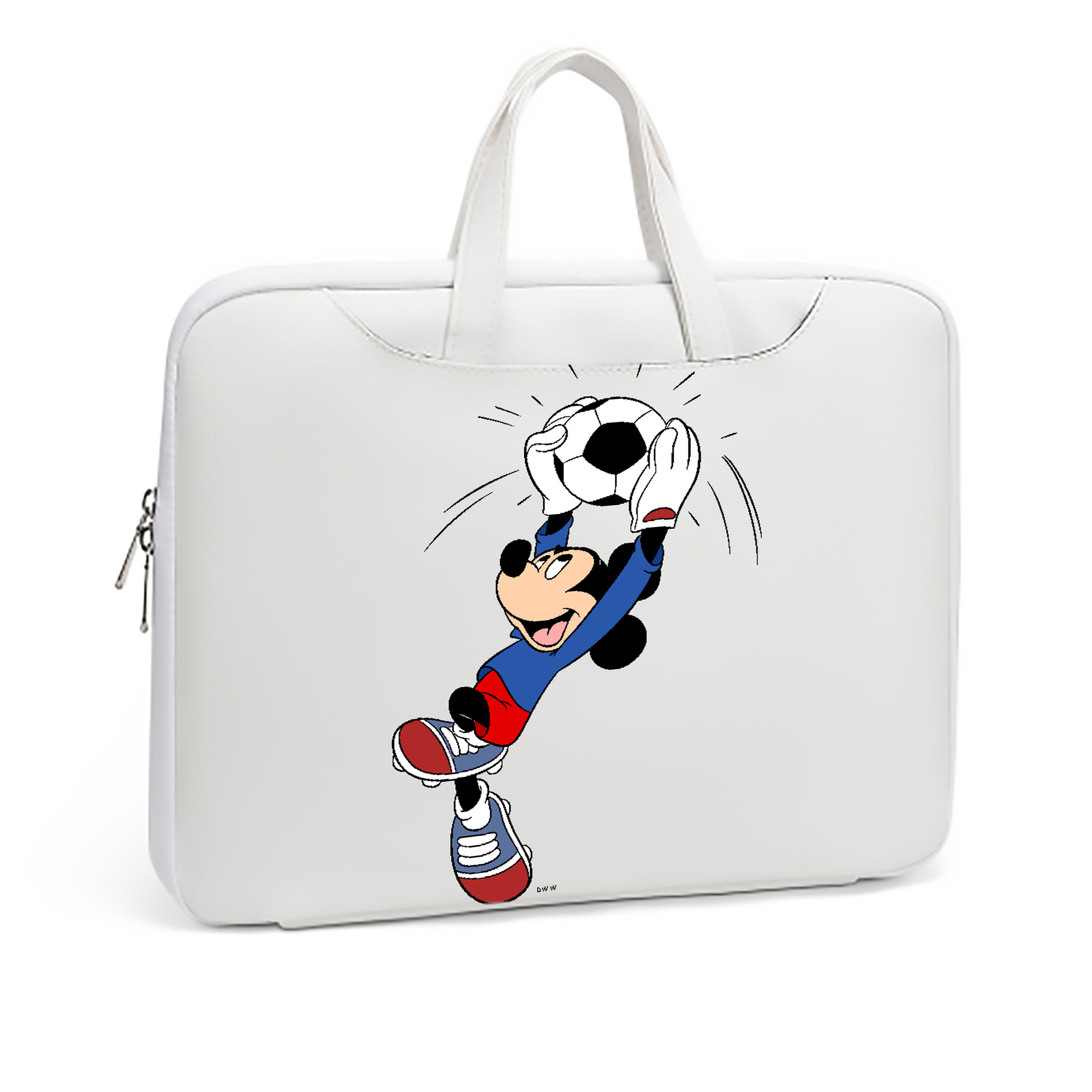 ミッキーマウス Mickey Mouse レザーラップトップバッグ　ノートパソコンケース