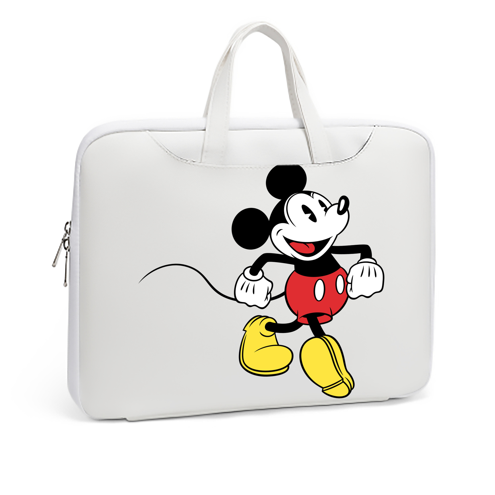 ミッキーマウス Mickey Mouse レザーラップトップバッグ　ノートパソコンケース