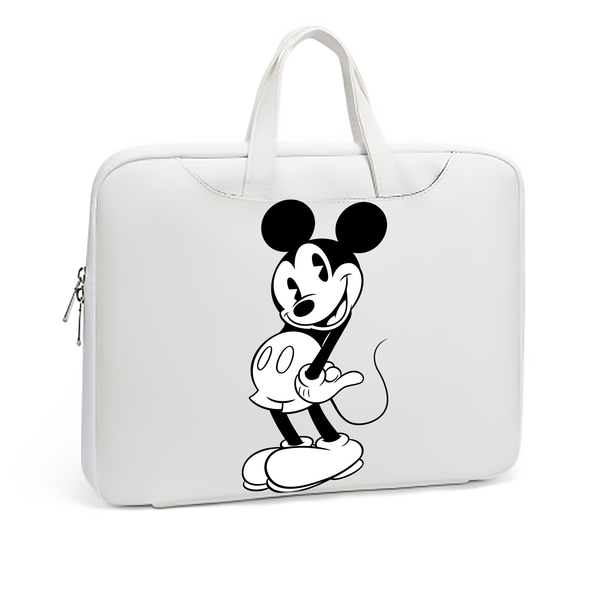 ミッキーマウス Mickey Mouse レザーラップトップバッグ　ノートパソコンケース