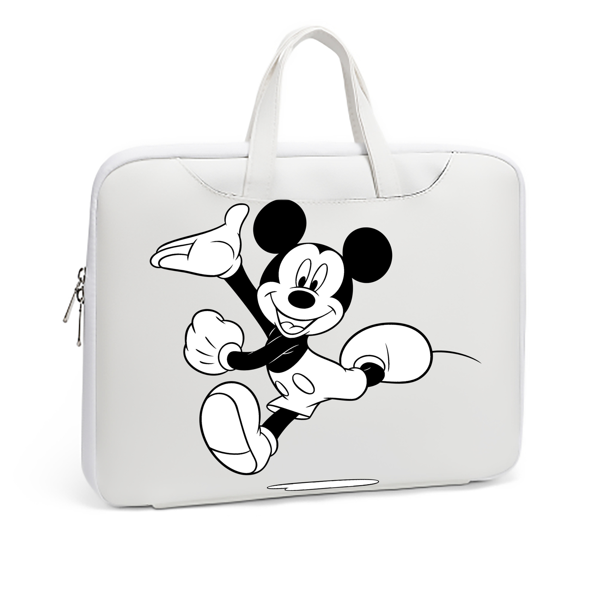 ミッキーマウス Mickey Mouse レザーラップトップバッグ　ノートパソコンケース