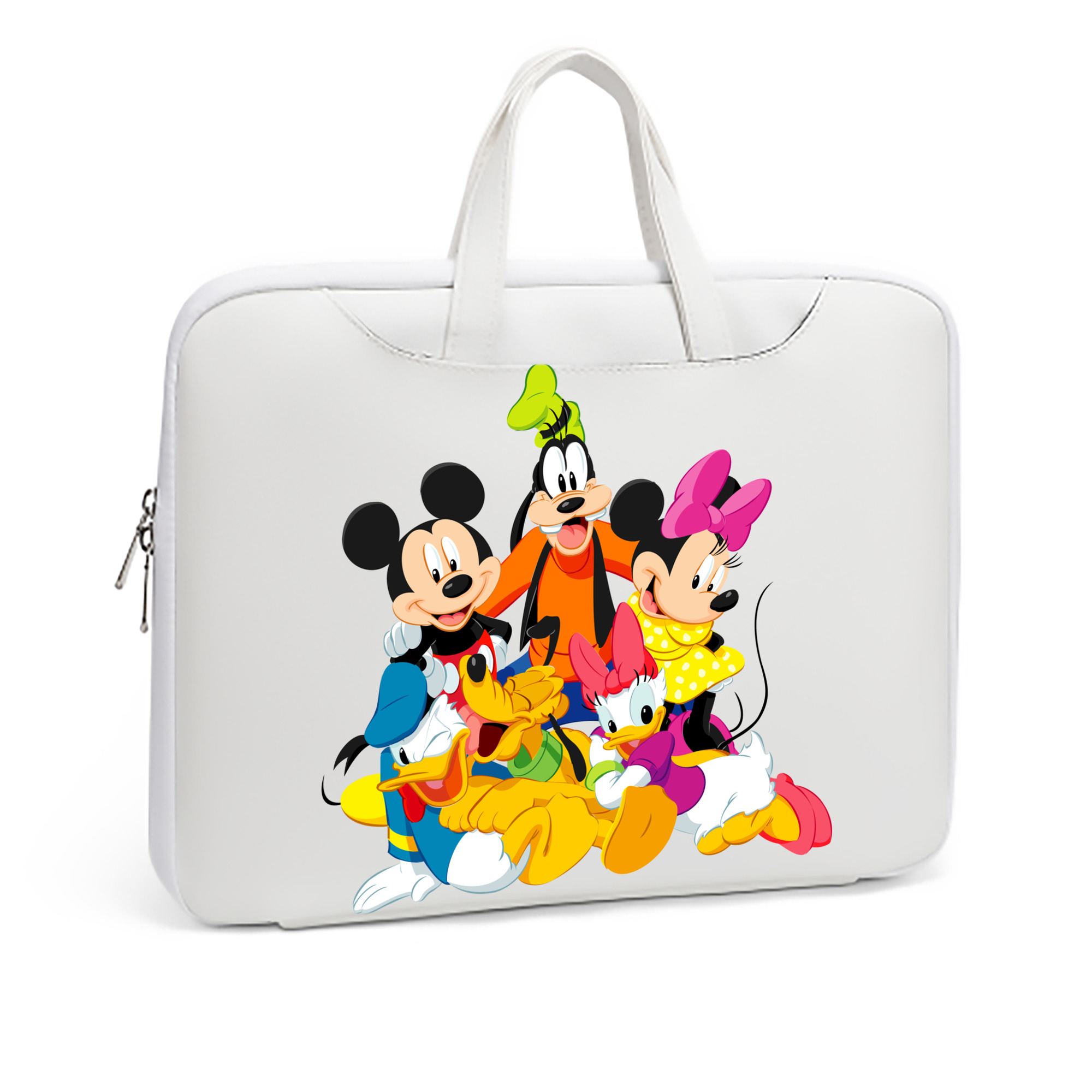ミッキーマウス Mickey Mouse レザーラップトップバッグ　ノートパソコンケース