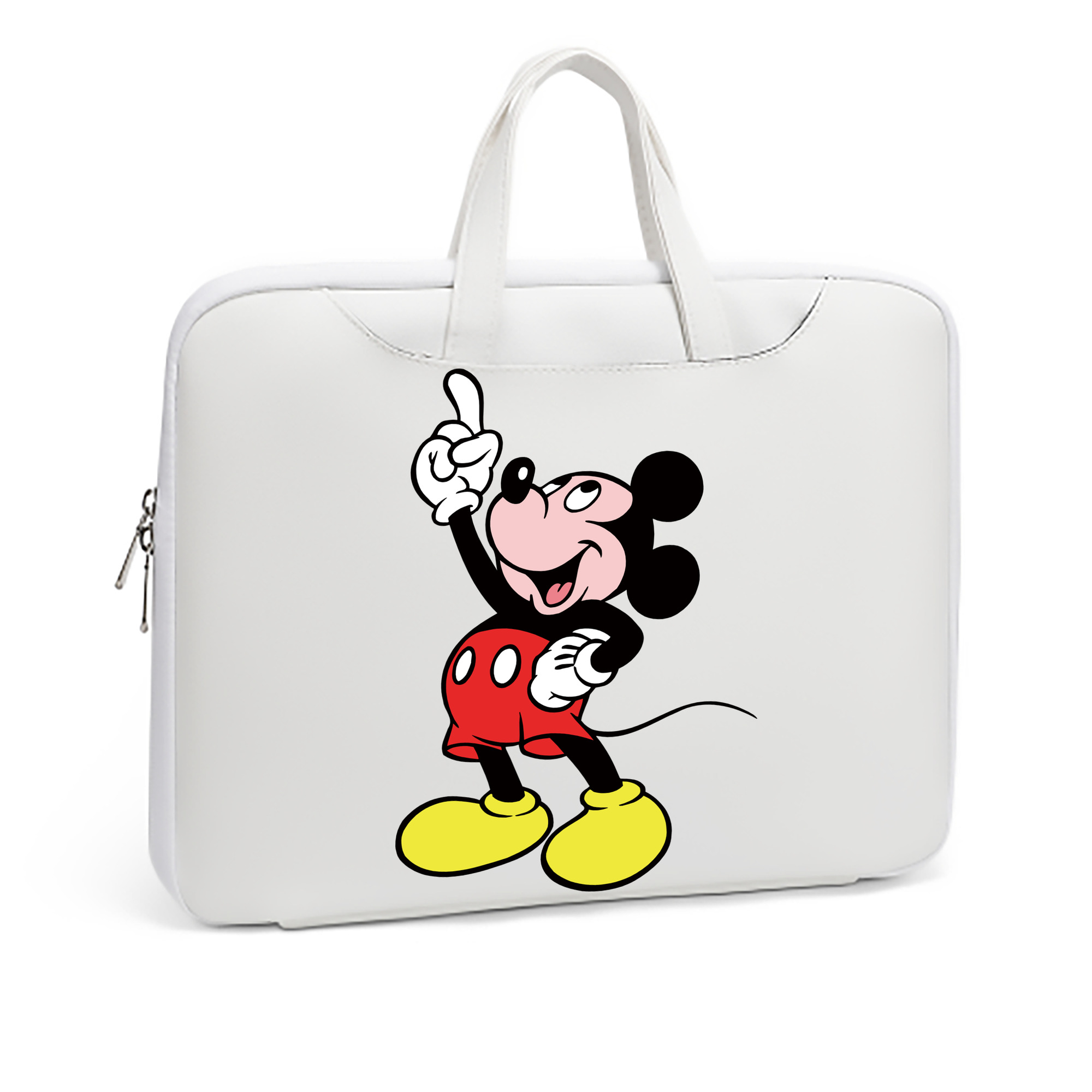 ミッキーマウス Mickey Mouse レザーラップトップバッグ　ノートパソコンケース