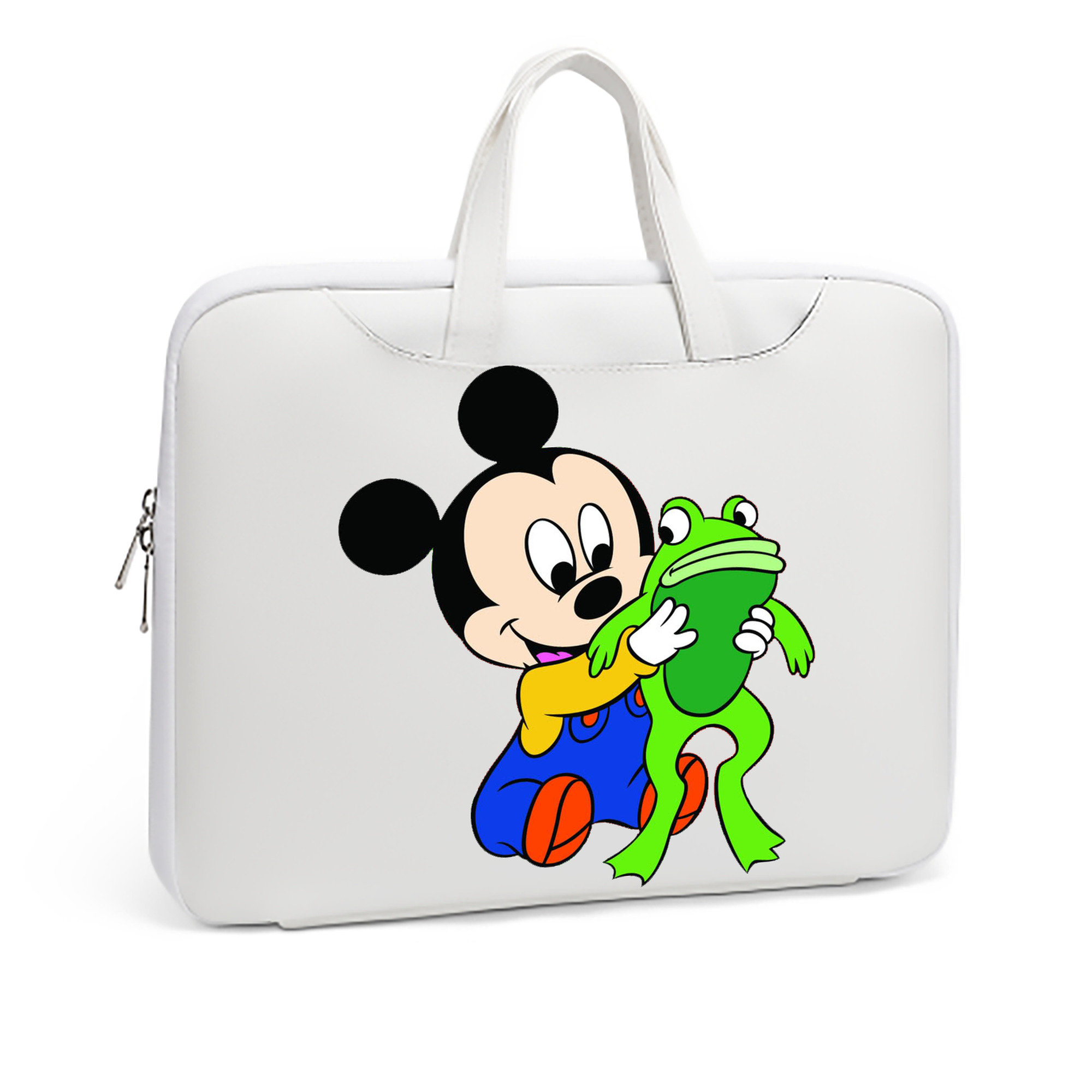 ミッキーマウス Mickey Mouse レザーラップトップバッグ　ノートパソコンケース