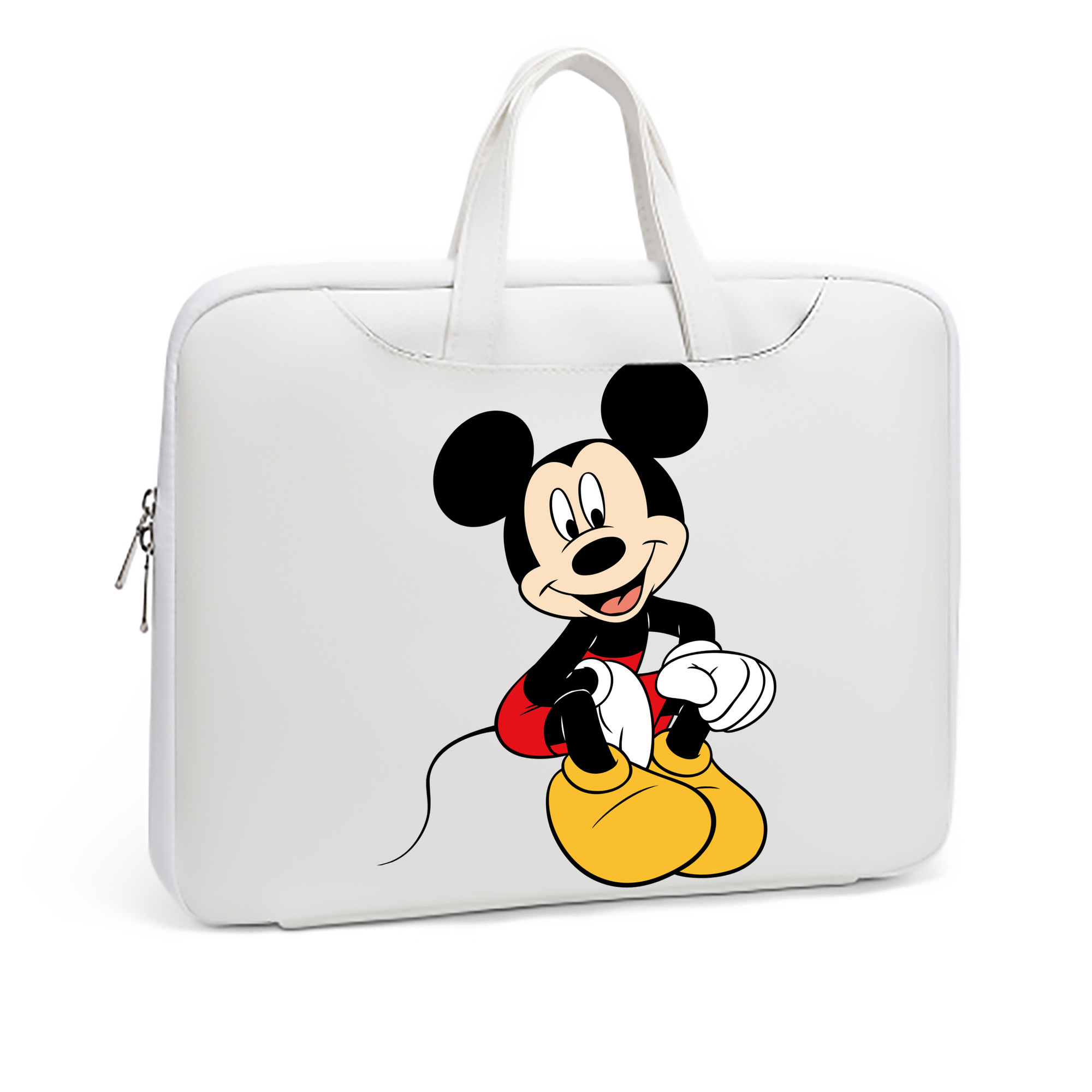 ミッキーマウス Mickey Mouse レザーラップトップバッグ　ノートパソコンケース