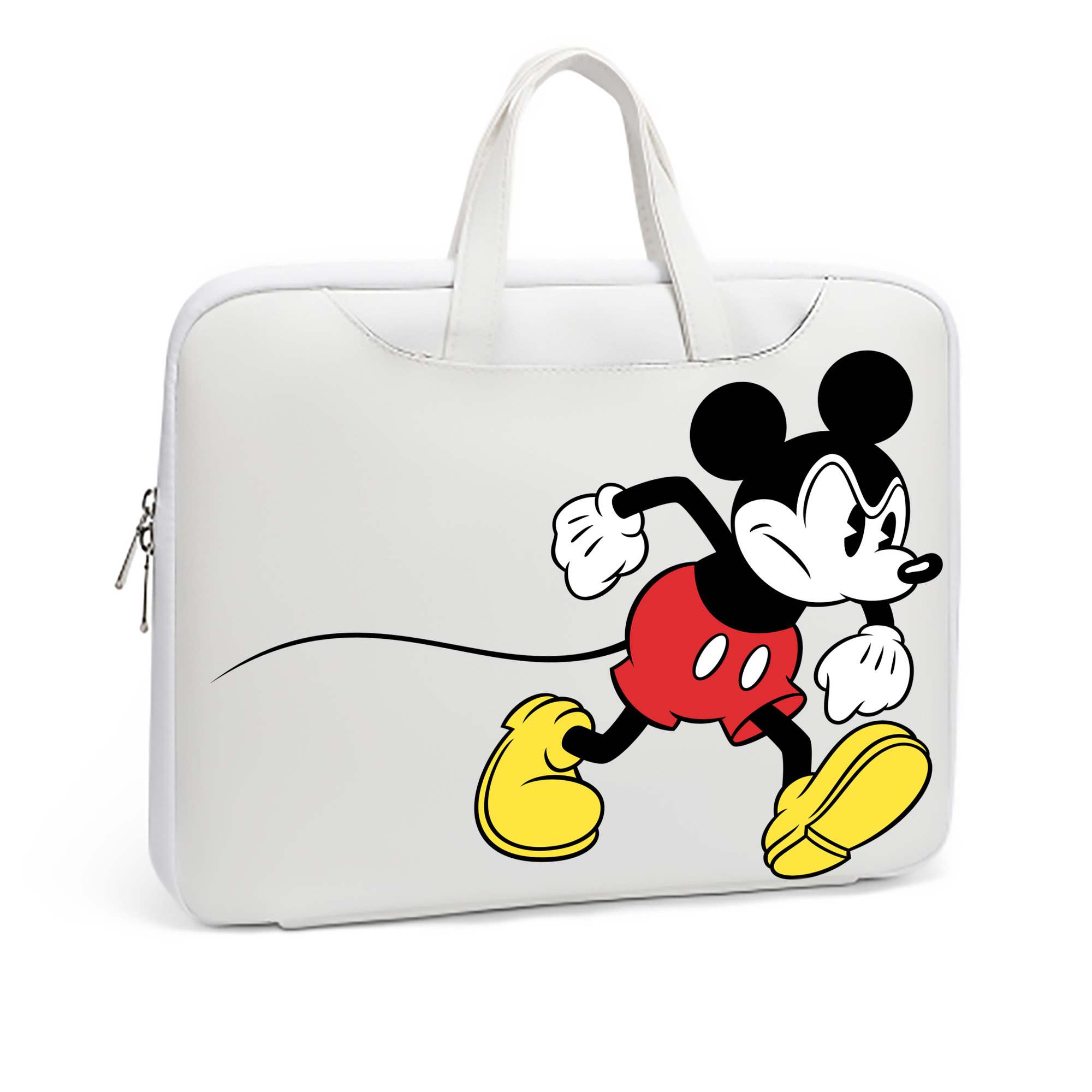 ミッキーマウス Mickey Mouse レザーラップトップバッグ　ノートパソコンケース