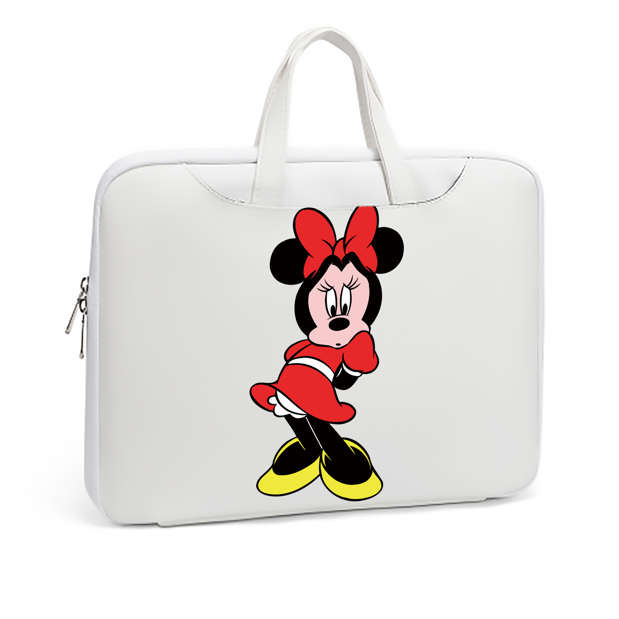 ミッキーマウス Mickey Mouse レザーラップトップバッグ　ノートパソコンケース