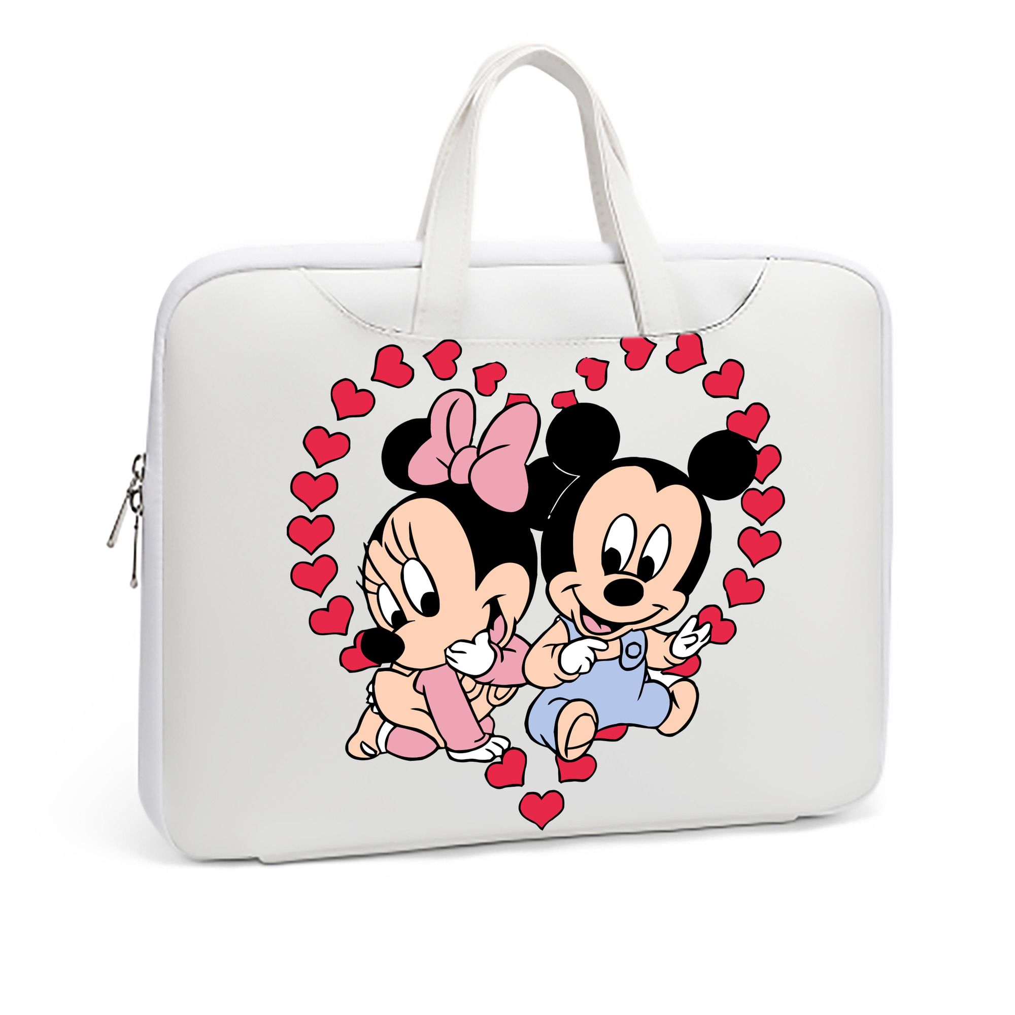 ミッキーマウス Mickey Mouse レザーラップトップバッグ　ノートパソコンケース