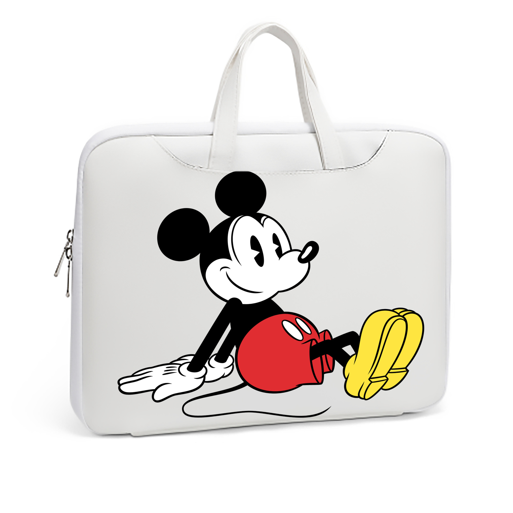 ミッキーマウス Mickey Mouse レザーラップトップバッグ　ノートパソコンケース
