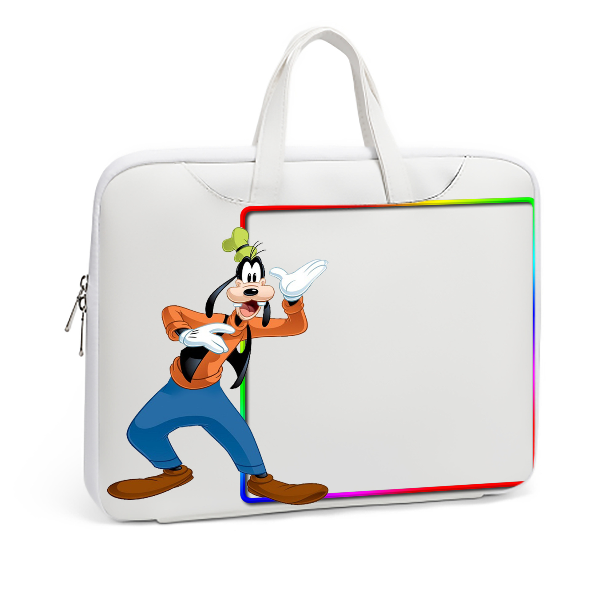 ミッキーマウス Mickey Mouse レザーラップトップバッグ　ノートパソコンケース