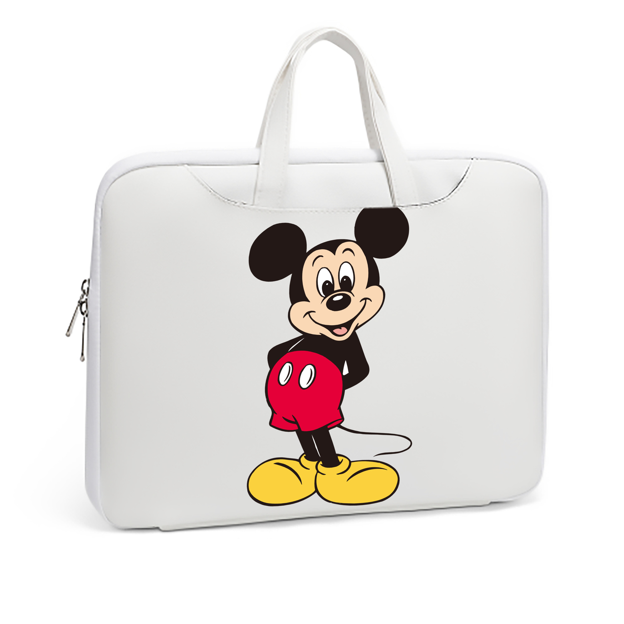 ミッキーマウス Mickey Mouse レザーラップトップバッグ　ノートパソコンケース