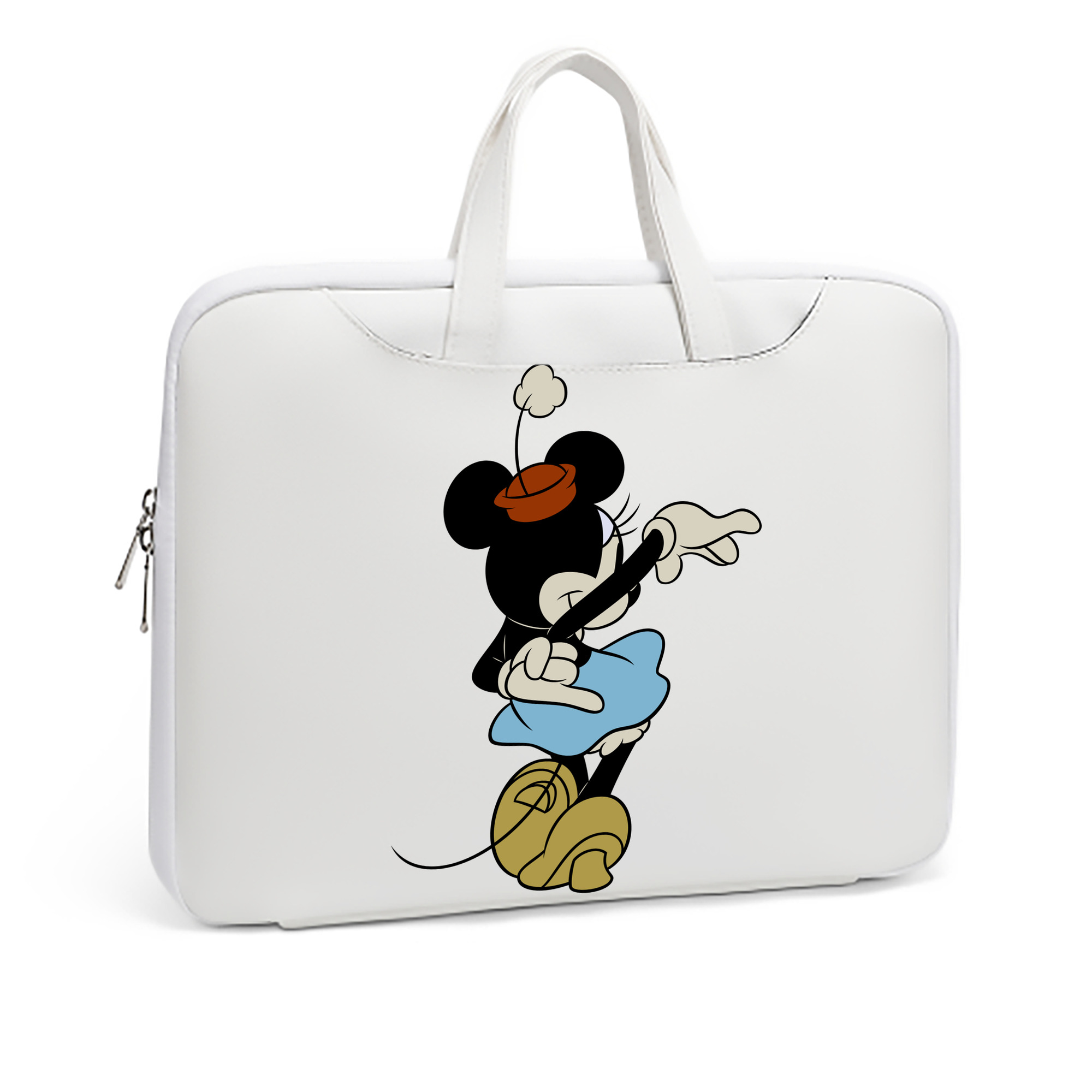 （画像用） ミッキーマウス Mickey Mouse レザーラップトップバッグ　ノートパソコンケース
