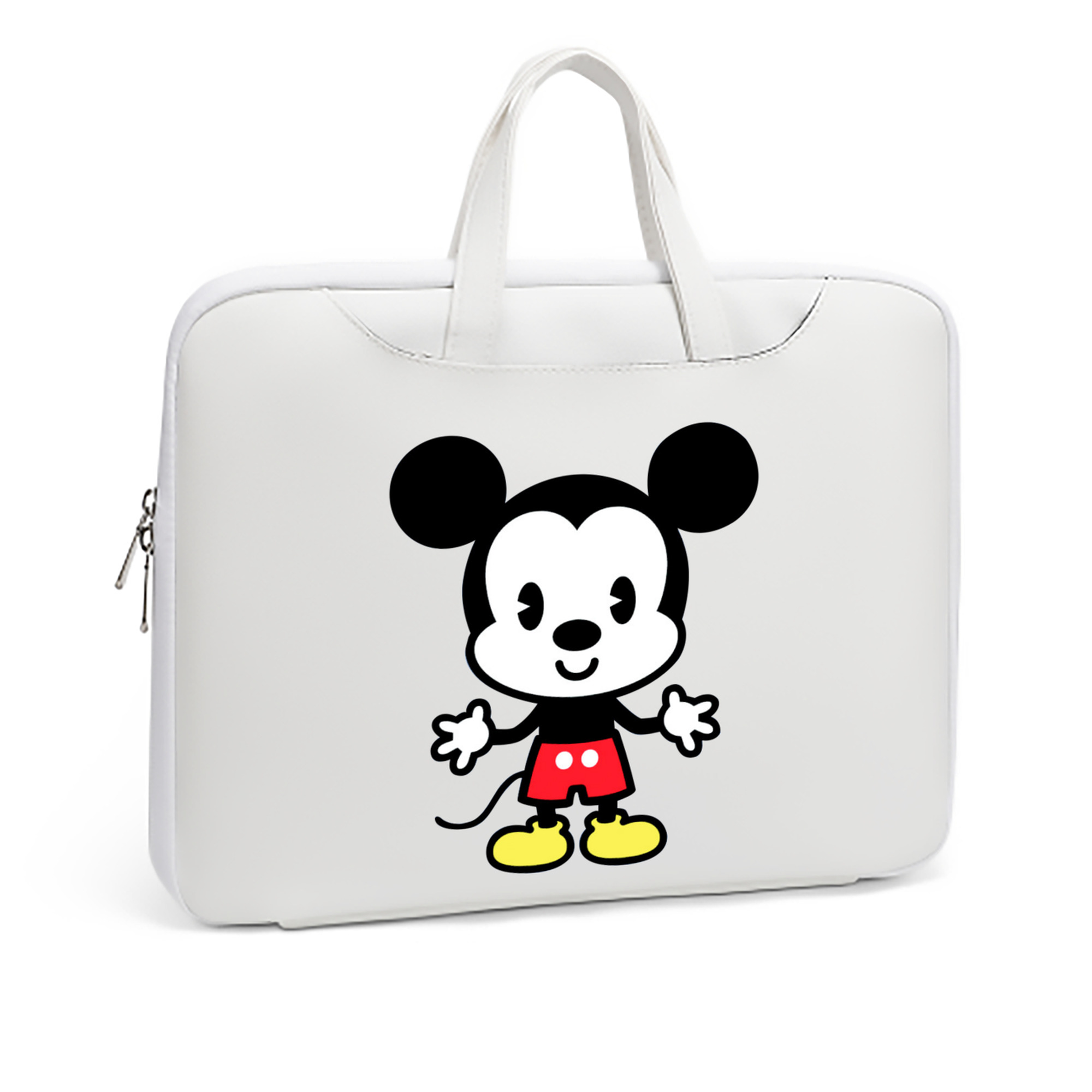 ミッキーマウス Mickey Mouse レザーラップトップバッグ　ノートパソコンケース