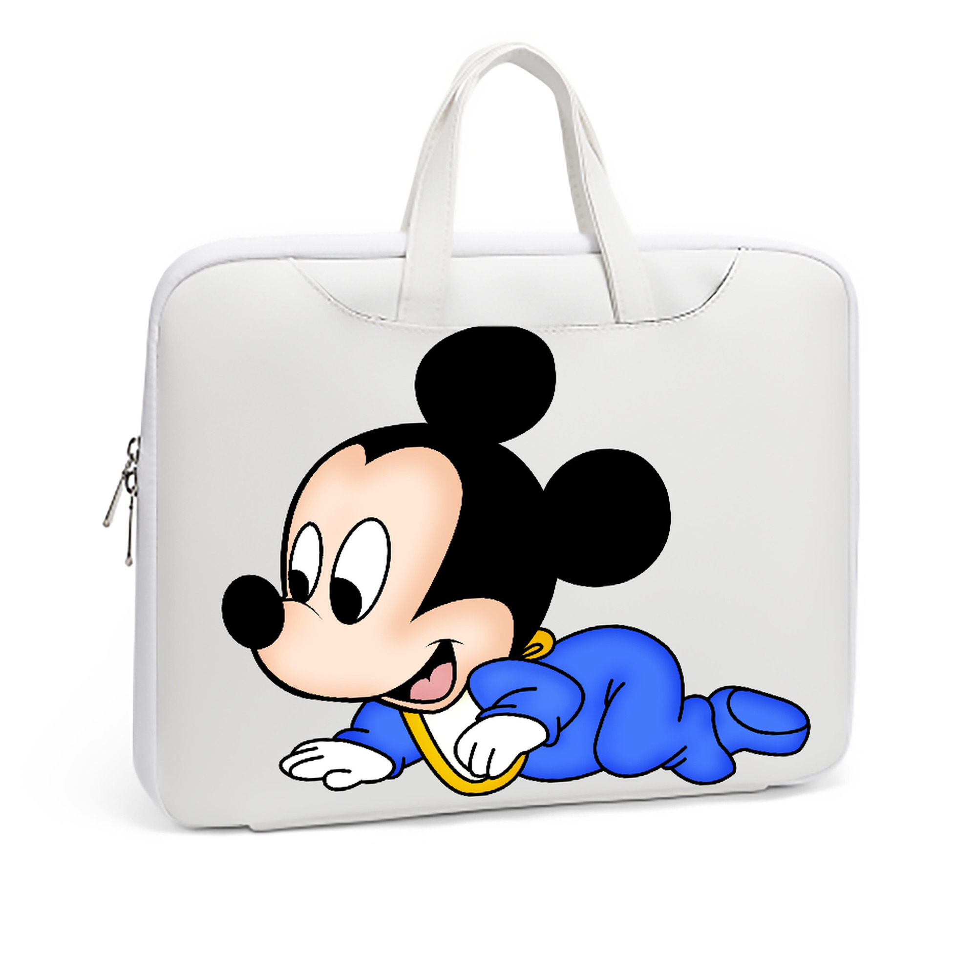 ミッキーマウス Mickey Mouse レザーラップトップバッグ　ノートパソコンケース