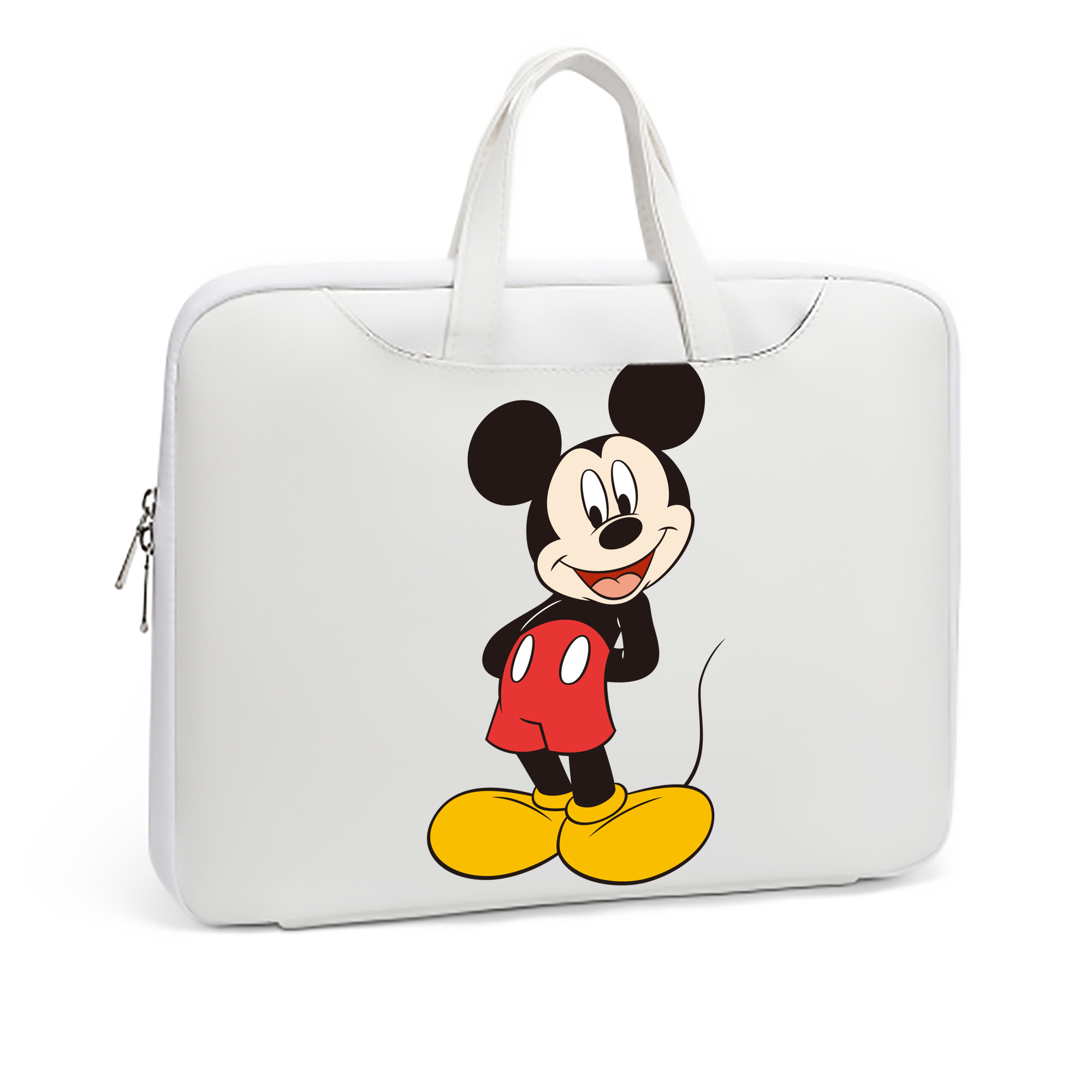 ミッキーマウス Mickey Mouse レザーラップトップバッグ　ノートパソコンケース