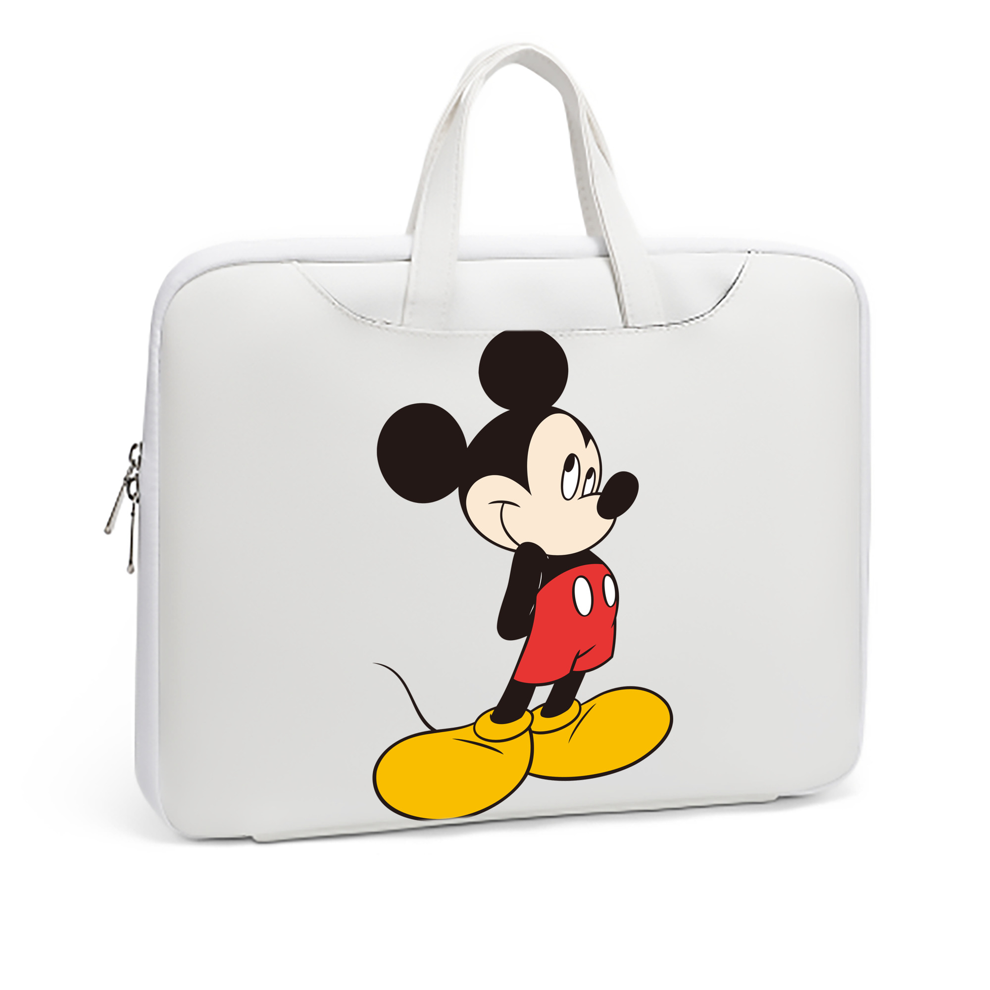 ミッキーマウス Mickey Mouse レザーラップトップバッグ　ノートパソコンケース