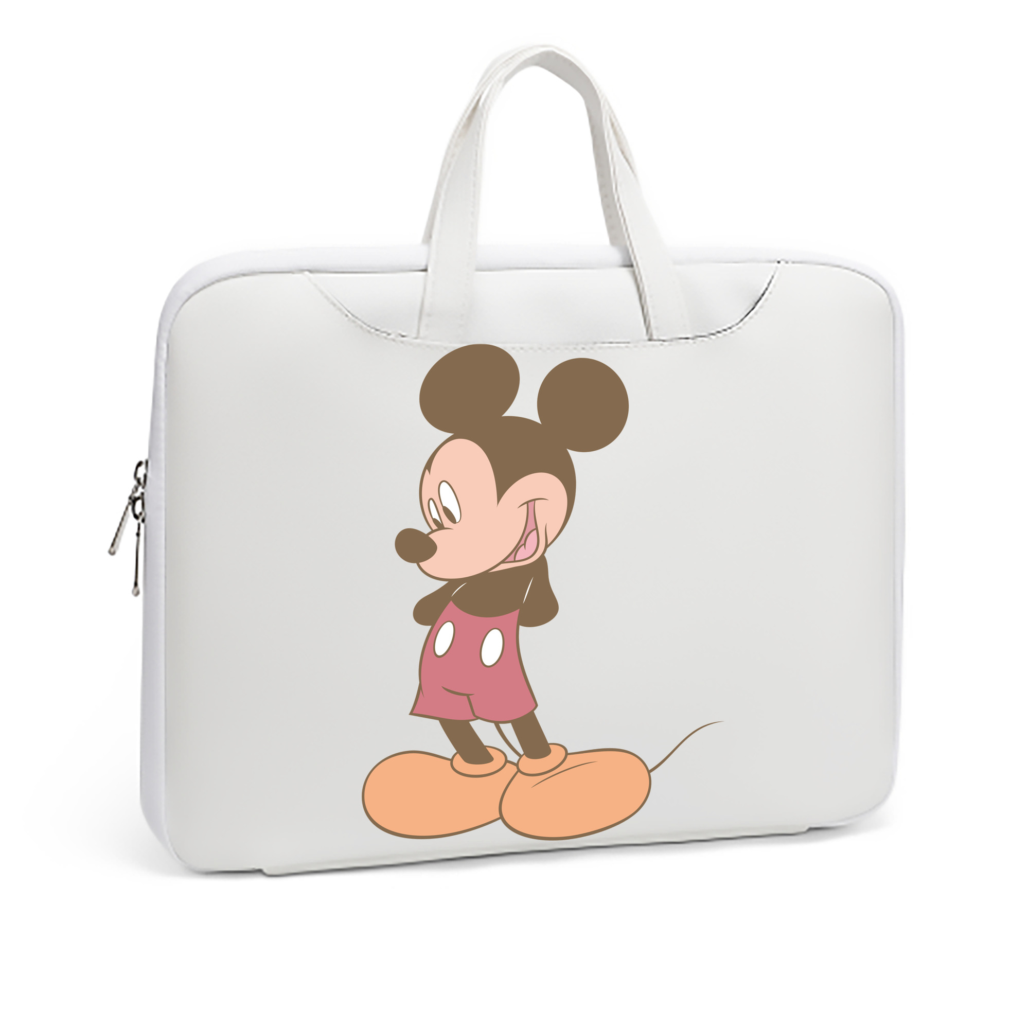 ミッキーマウス Mickey Mouse レザーラップトップバッグ　ノートパソコンケース