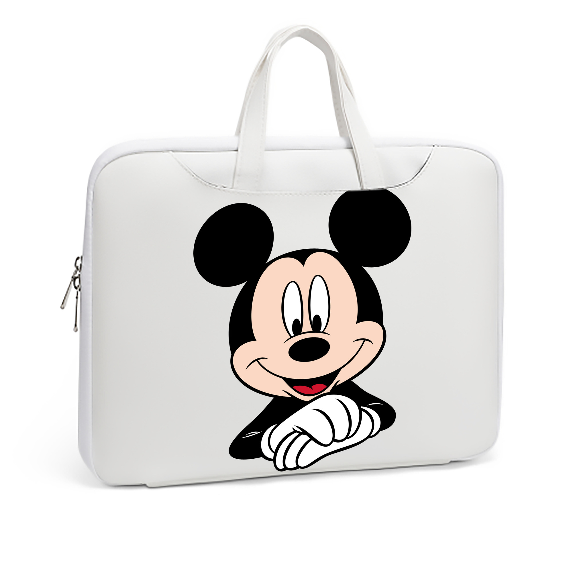 ミッキーマウス Mickey Mouse レザーラップトップバッグ　ノートパソコンケース