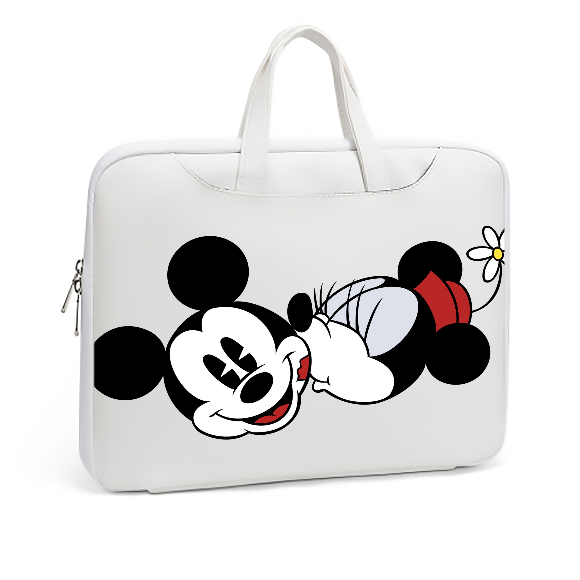 ミッキーマウス Mickey Mouse レザーラップトップバッグ　ノートパソコンケース