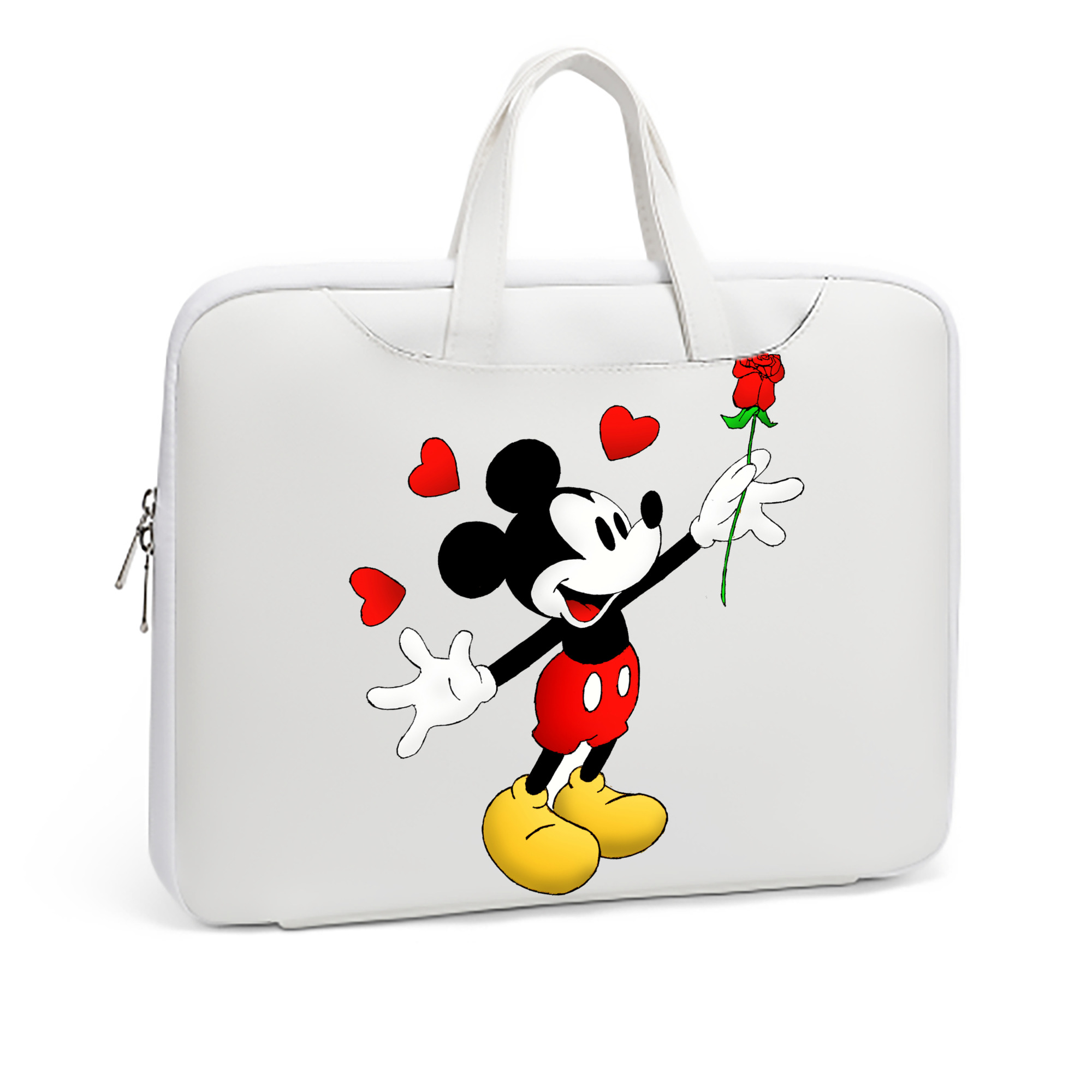 ミッキーマウス Mickey Mouse レザーラップトップバッグ　ノートパソコンケース