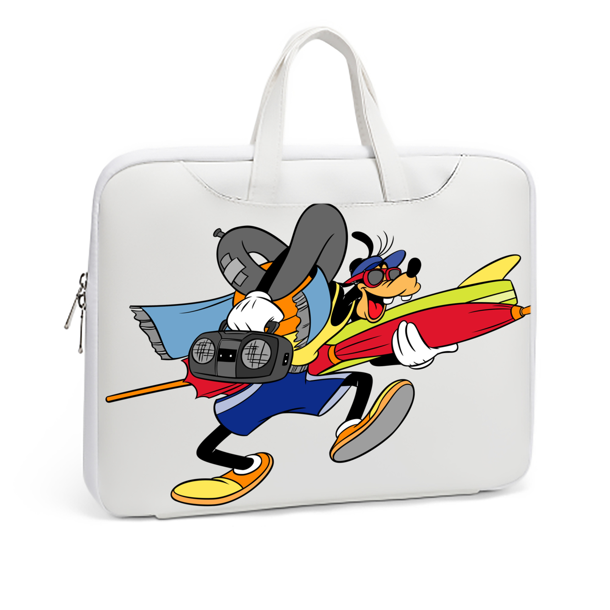（画像用） ミッキーマウス Mickey Mouse レザーラップトップバッグ　ノートパソコンケース