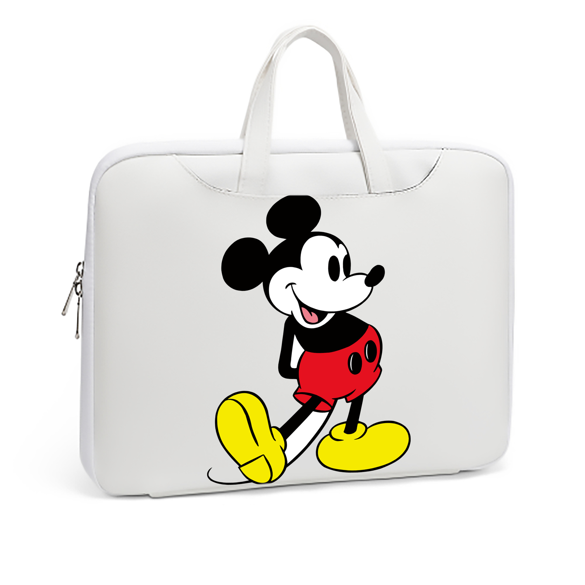 ミッキーマウス Mickey Mouse レザーラップトップバッグ　ノートパソコンケース