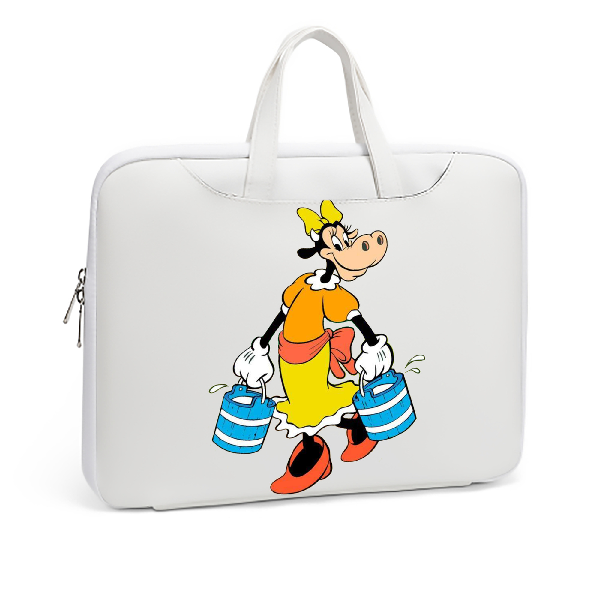 ミッキーマウス Mickey Mouse レザーラップトップバッグ　ノートパソコンケース