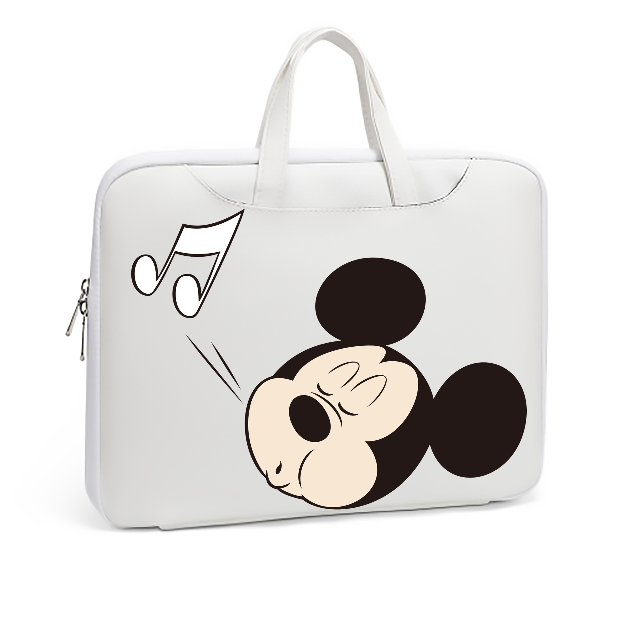 ミッキーマウス Mickey Mouse レザーラップトップバッグ　ノートパソコンケース