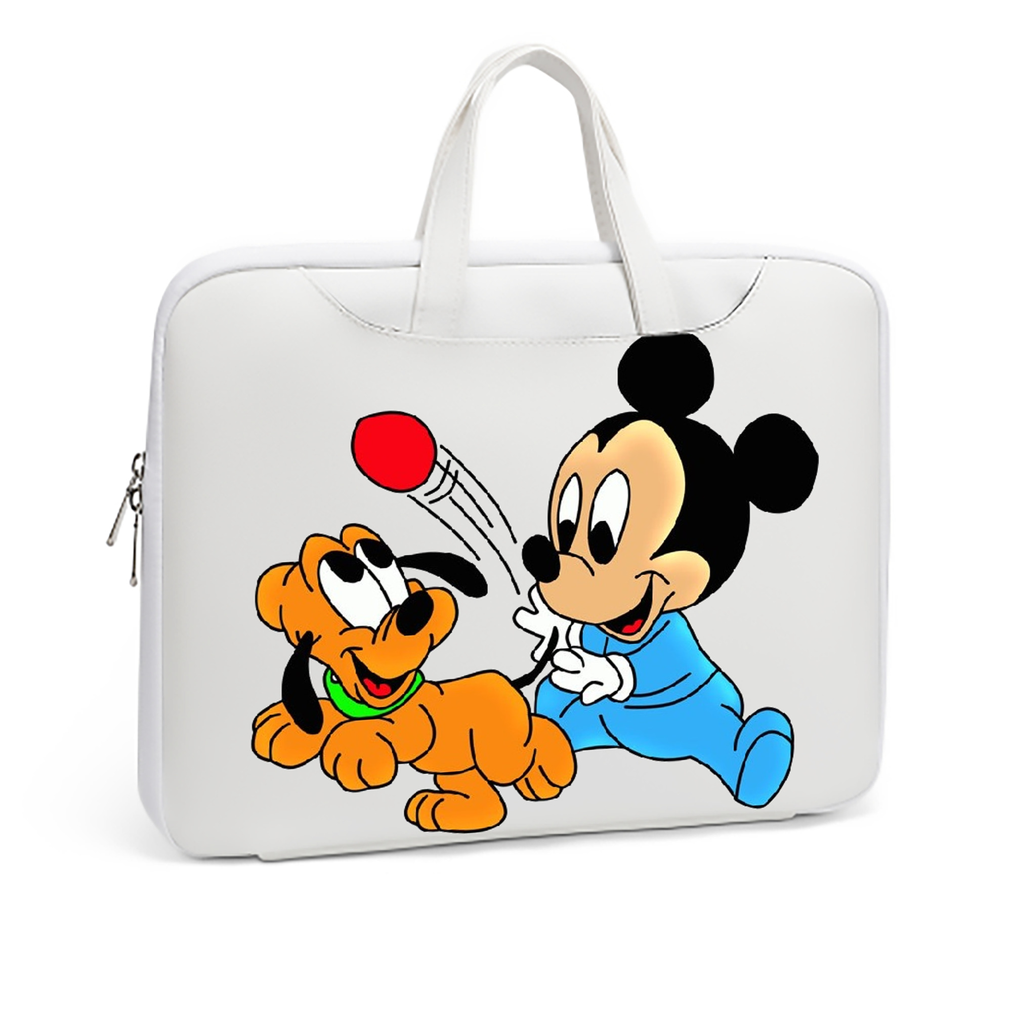 ミッキーマウス Mickey Mouse レザーラップトップバッグ　ノートパソコンケース