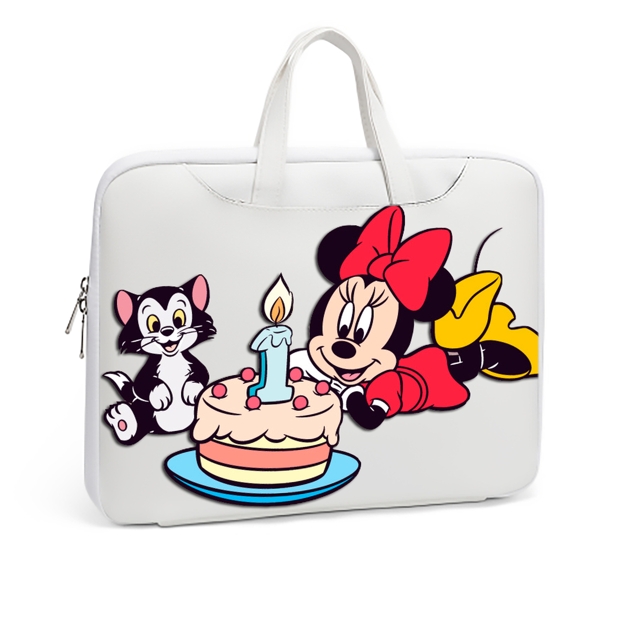 ミッキーマウス Mickey Mouse レザーラップトップバッグ　ノートパソコンケース