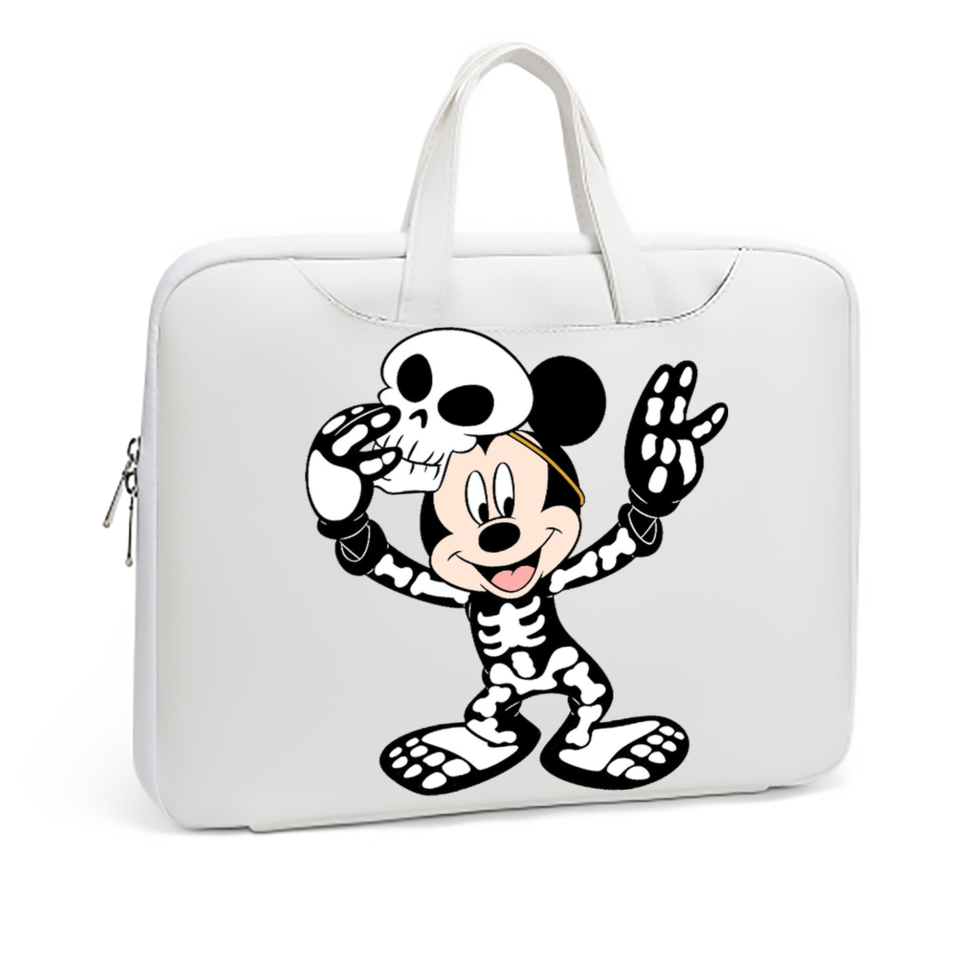 ミッキーマウス Mickey Mouse レザーラップトップバッグ　ノートパソコンケース