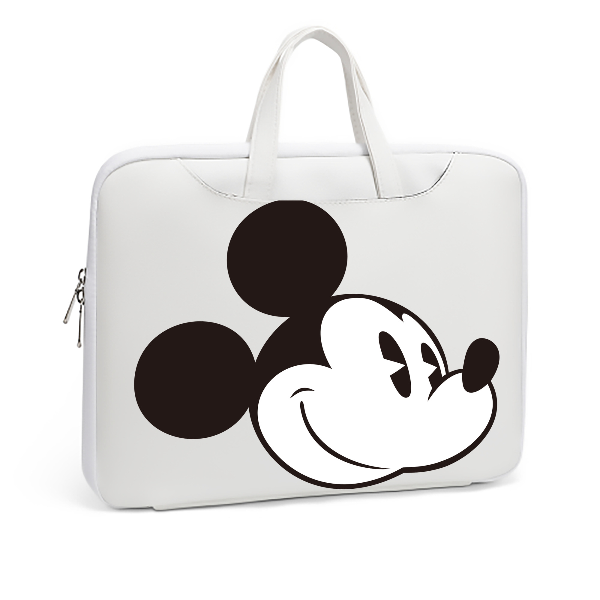 ミッキーマウス Mickey Mouse レザーラップトップバッグ　ノートパソコンケース