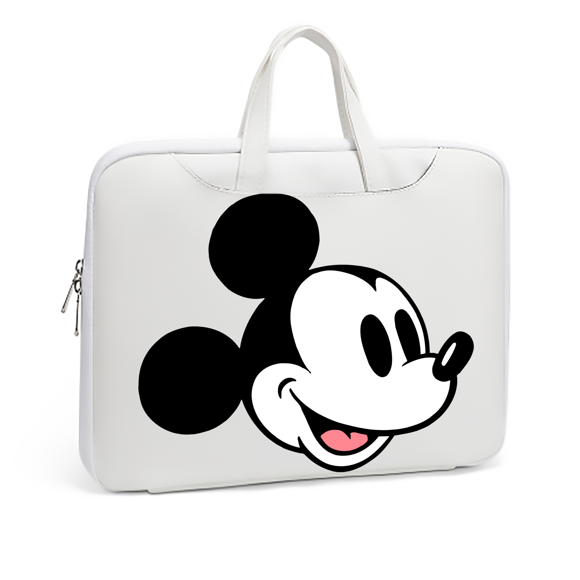 ミッキーマウス Mickey Mouse レザーラップトップバッグ　ノートパソコンケース